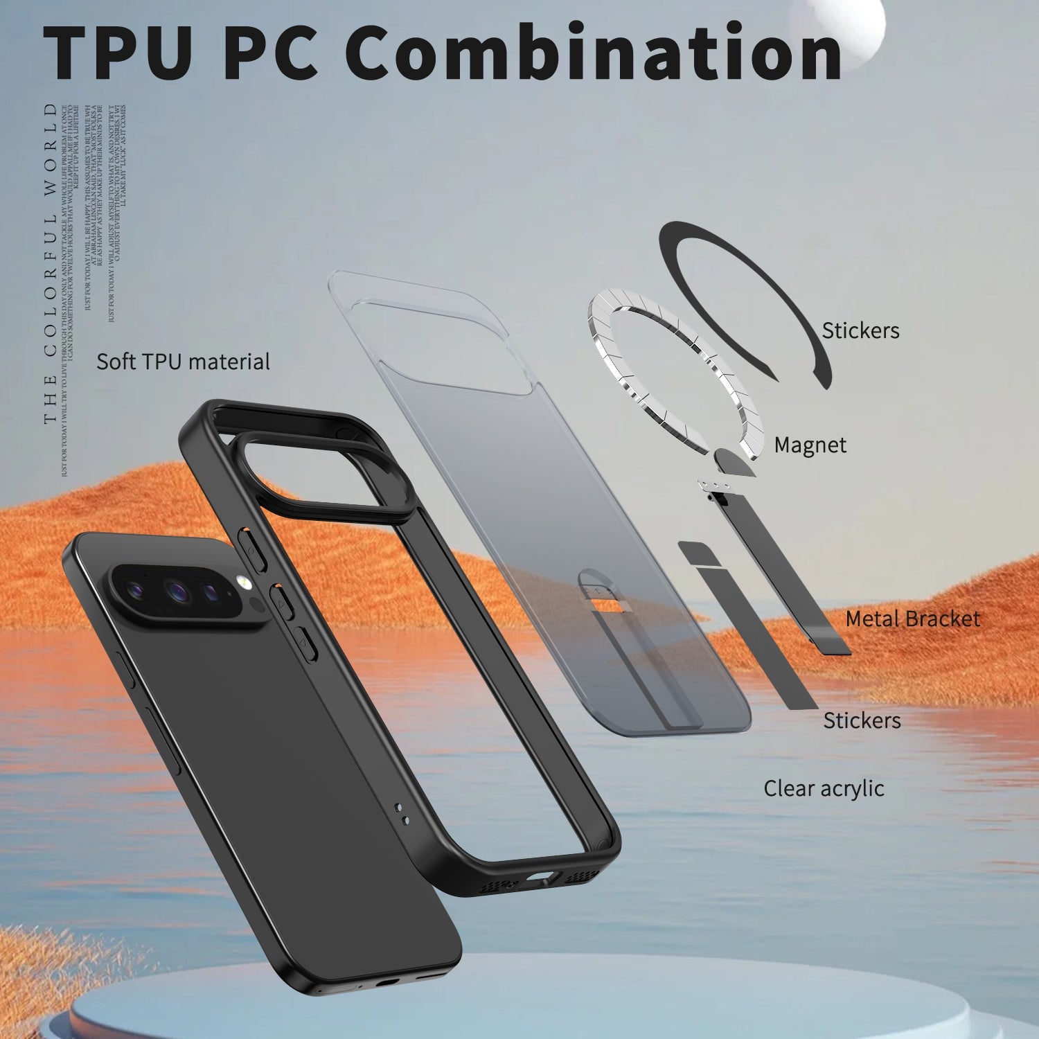 Google Pixel 10 Pro Lucid 3.0 Clear Protective Cover w/ Magnetic Wireless Charging