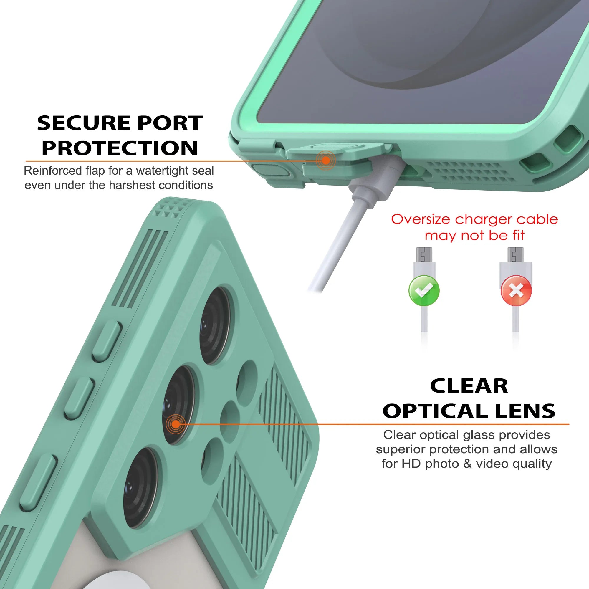 Galaxy S26 Ultra Waterproof Case [Alpine 2.0 Series] [Slim Fit] [IP68 Certified] [Shockproof] [Teal]