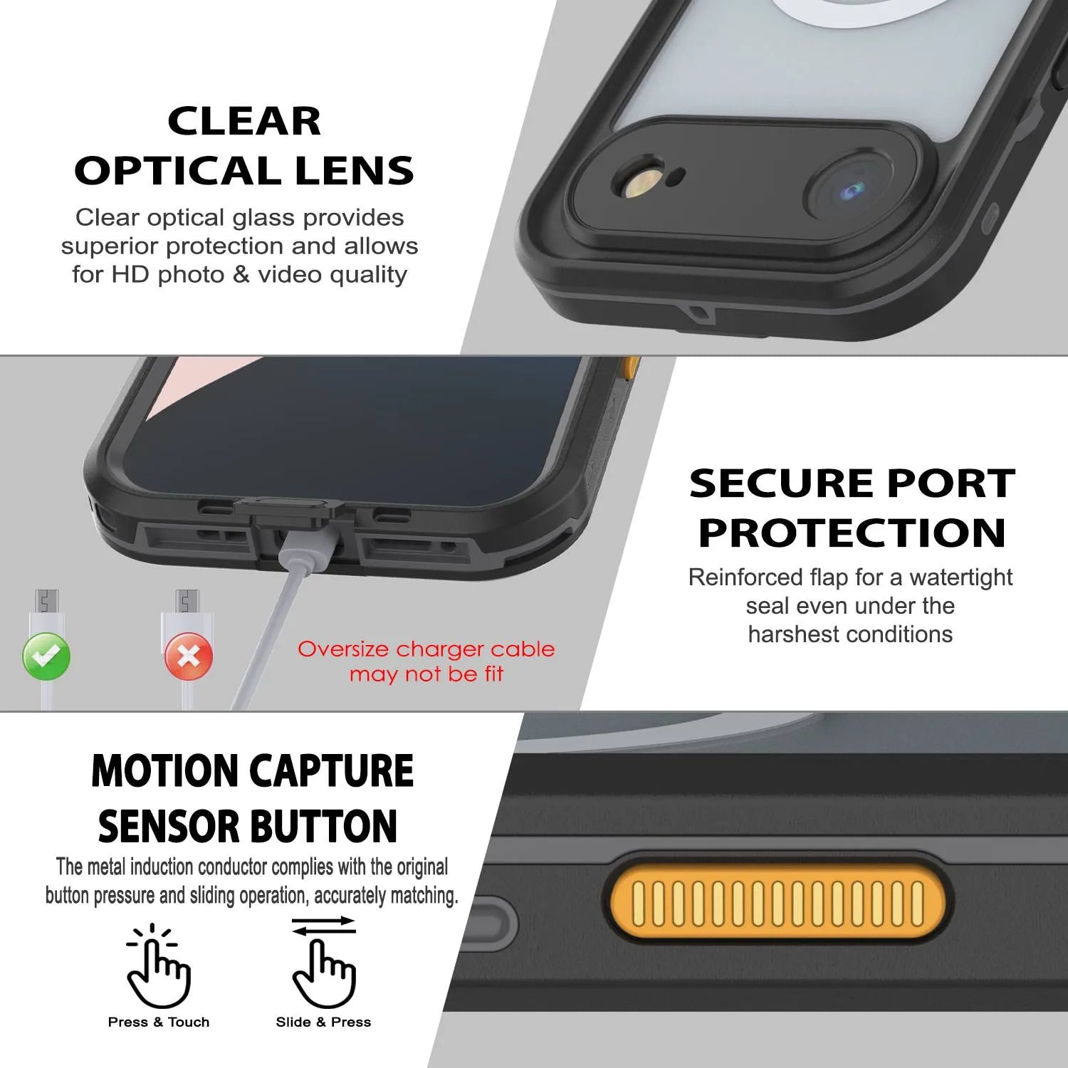 iPhone 17 Air Waterproof IP68 Case, Punkcase [Teal] [StudStar Series] [Slim Fit]