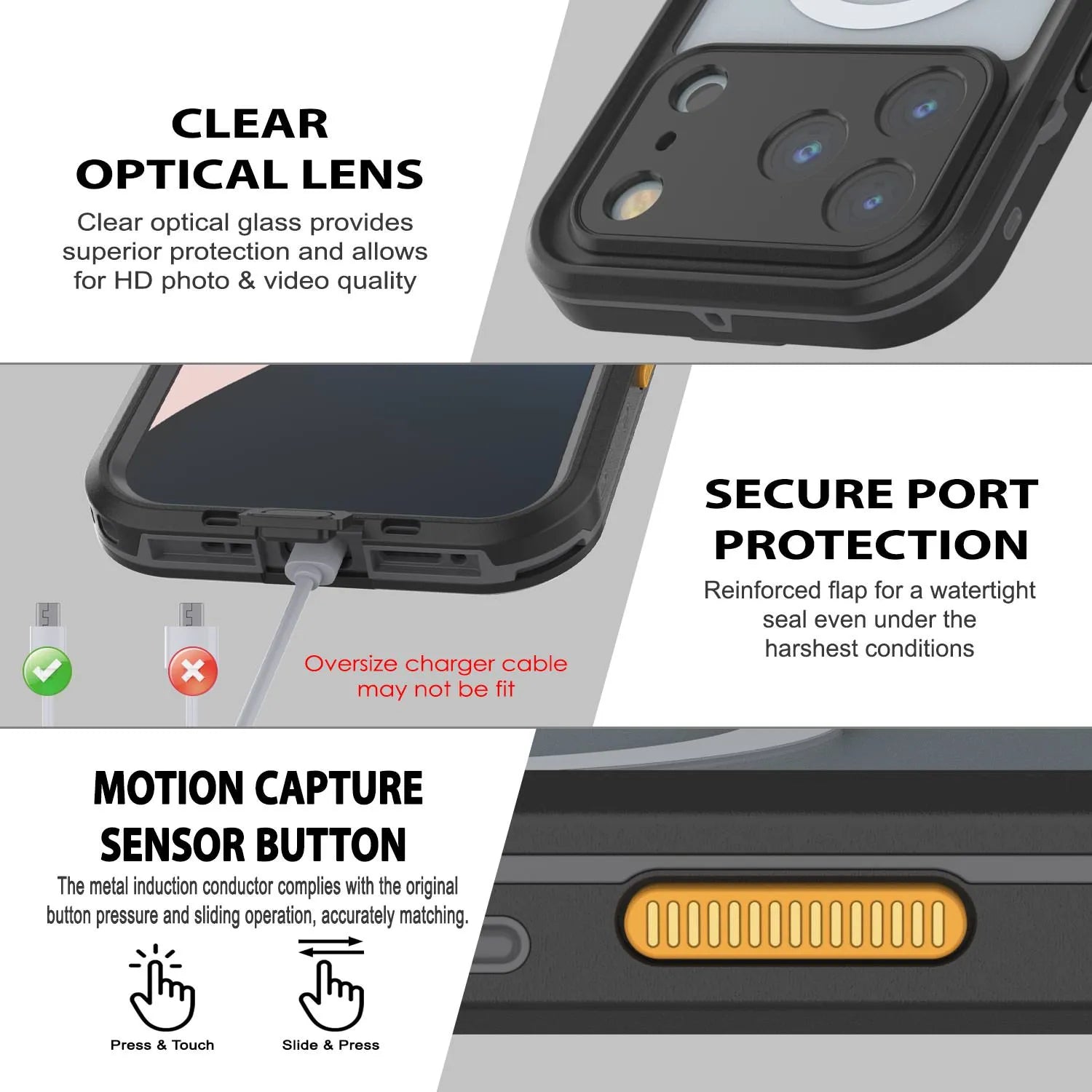 iPhone 17 Pro Max Waterproof IP68 Case, Punkcase [Lilac] [StudStar Series] [Slim Fit] [Dirtproof]