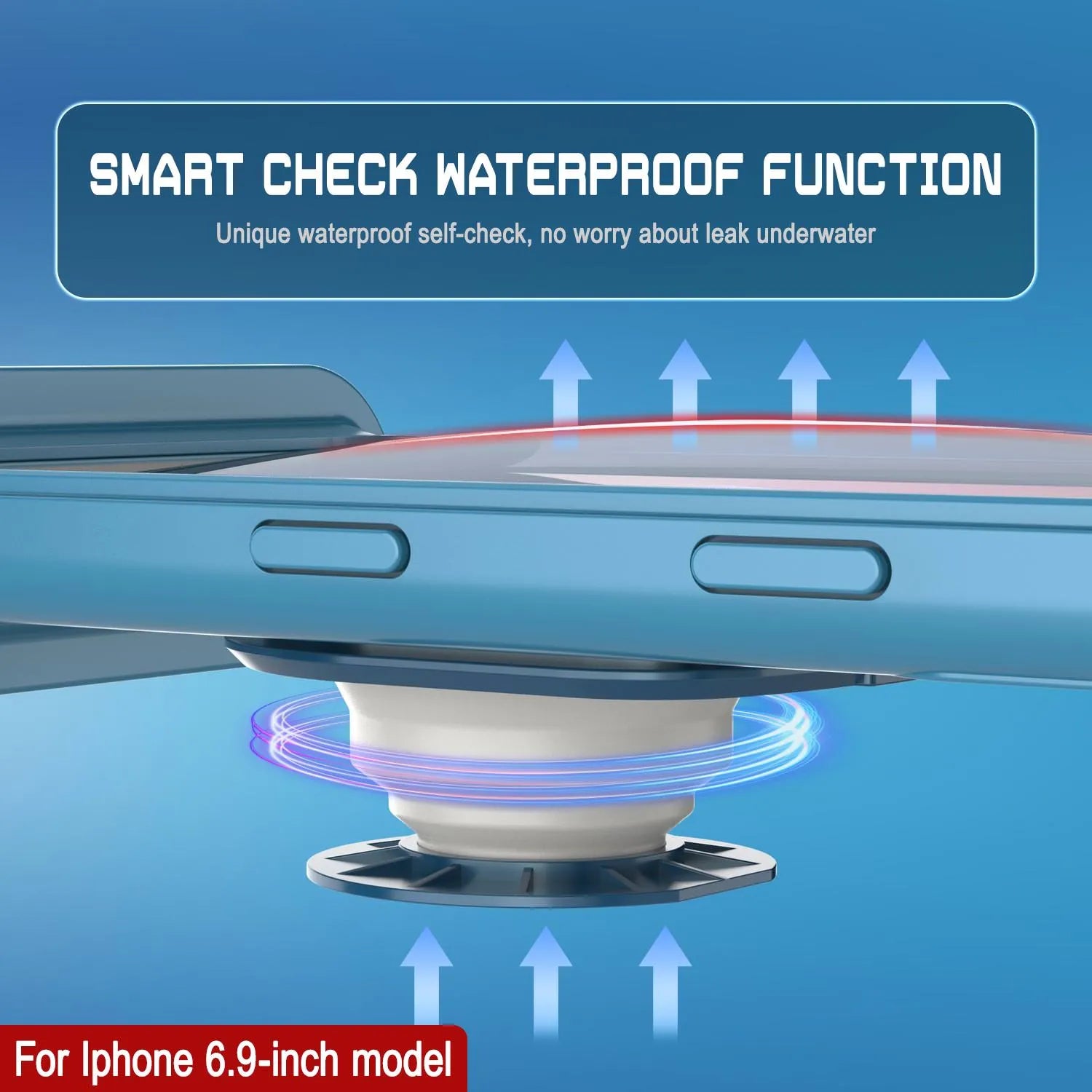 Punkcase Universal 2.0 Waterproof Phone Case for 6.7–6.9" [Blue]