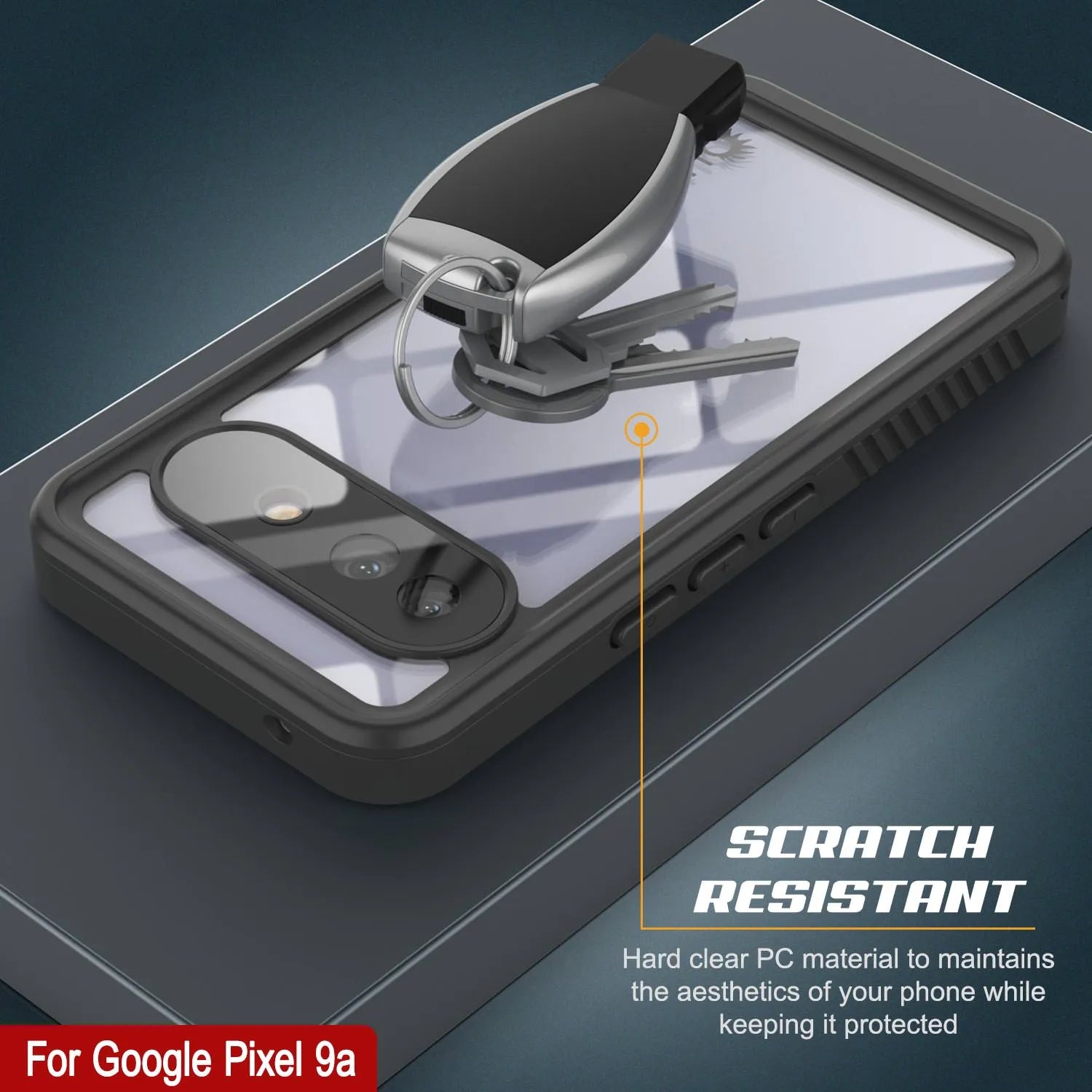 Google Pixel 9a Waterproof Case, Punkcase [Extreme Series] Armor Cover W/ Built In Screen Protector [Navy Blue]