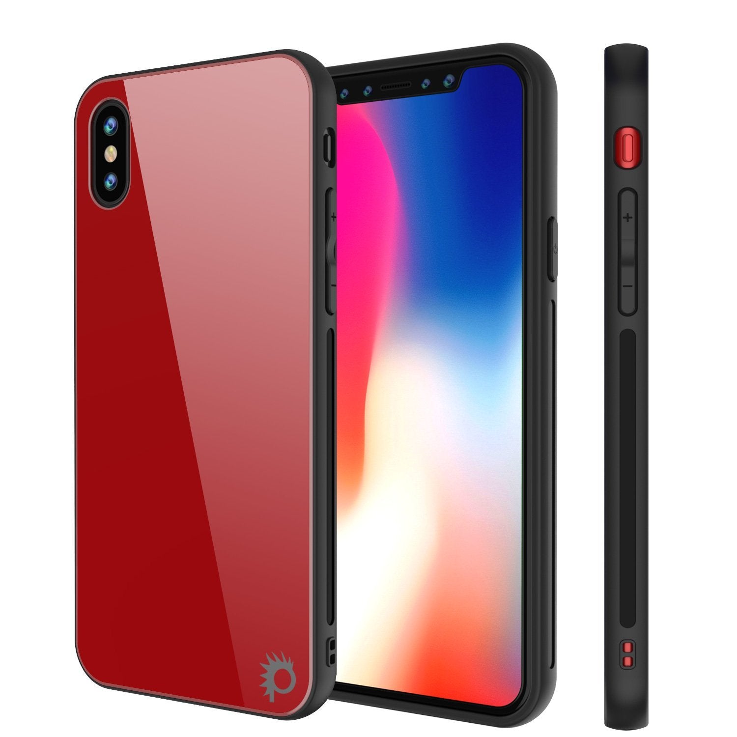 iPhone 8 Case, Punkcase GlassShield Ultra Thin Protective 9H Full Body Tempered Glass Cover W/ Drop Protection & Non Slip Grip for Apple iPhone 7 / Apple iPhone 8 (White)