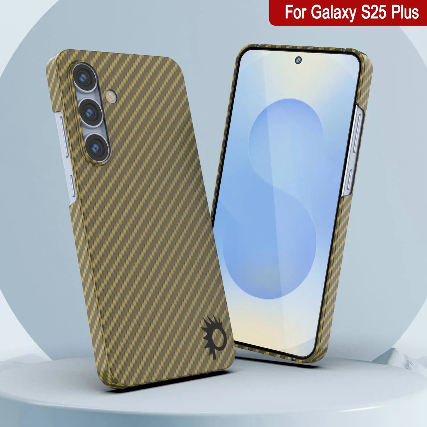 Punkcase Galaxy S25 Plus Carbon Fiber Case [AramidShield Series] Ultra Slim & Light Kevlar [Rose]