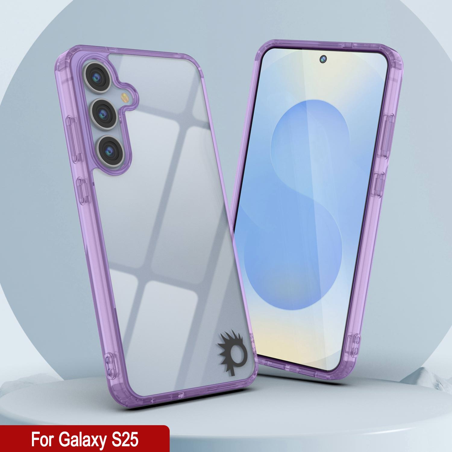 Galaxy S25 Case [Clear Acrylic Series] [Non-Slip] For Galaxy S25 [Purple]