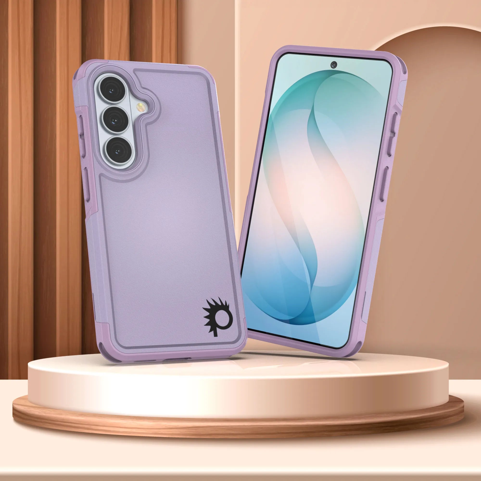 PunkCase Galaxy S26 Case, [Spartan 2.0 Series] Clear Rugged Heavy Duty Cover [Lilac]