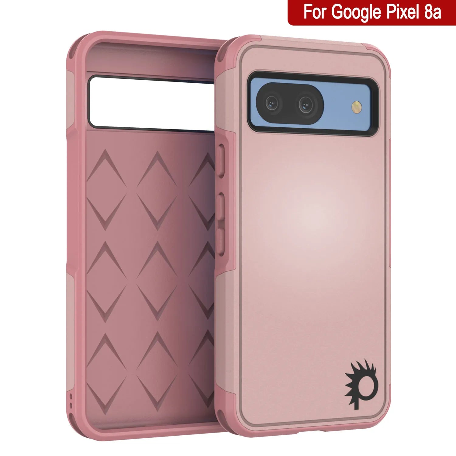 PunkCase Google Pixel 9 Pro XL Case, [Spartan 2.0 Series] Clear Rugged Heavy Duty Cover W/Built in Screen Protector [Pink]