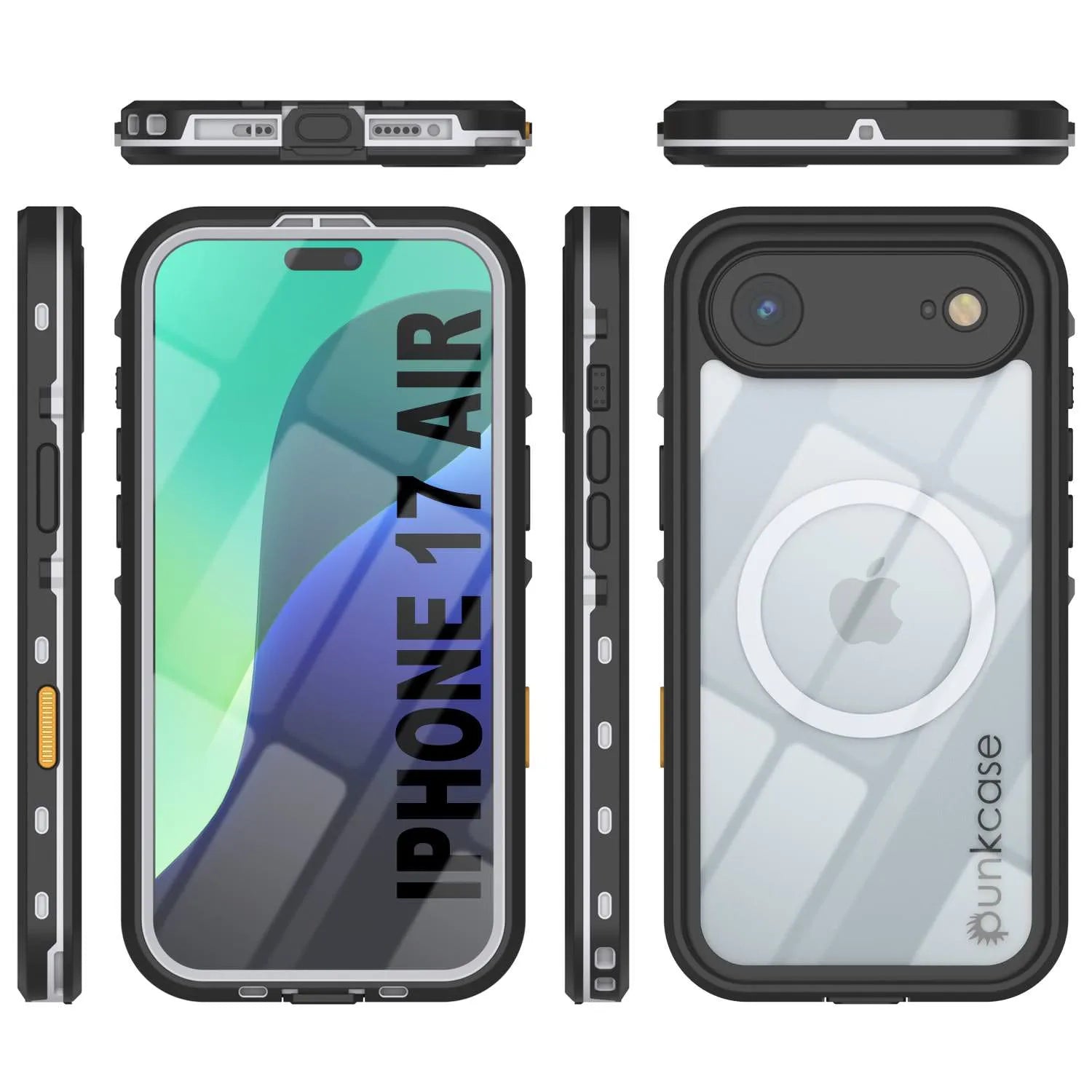 iPhone 17 Air Waterproof IP68 Case, Punkcase [White] [StudStar Series] [Slim Fit] [Dirtproof]