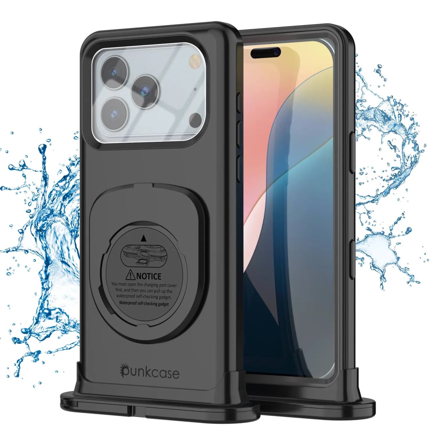 Punkcase Universal 2.0 Waterproof Phone Case for 6.7–6.9" [Black]