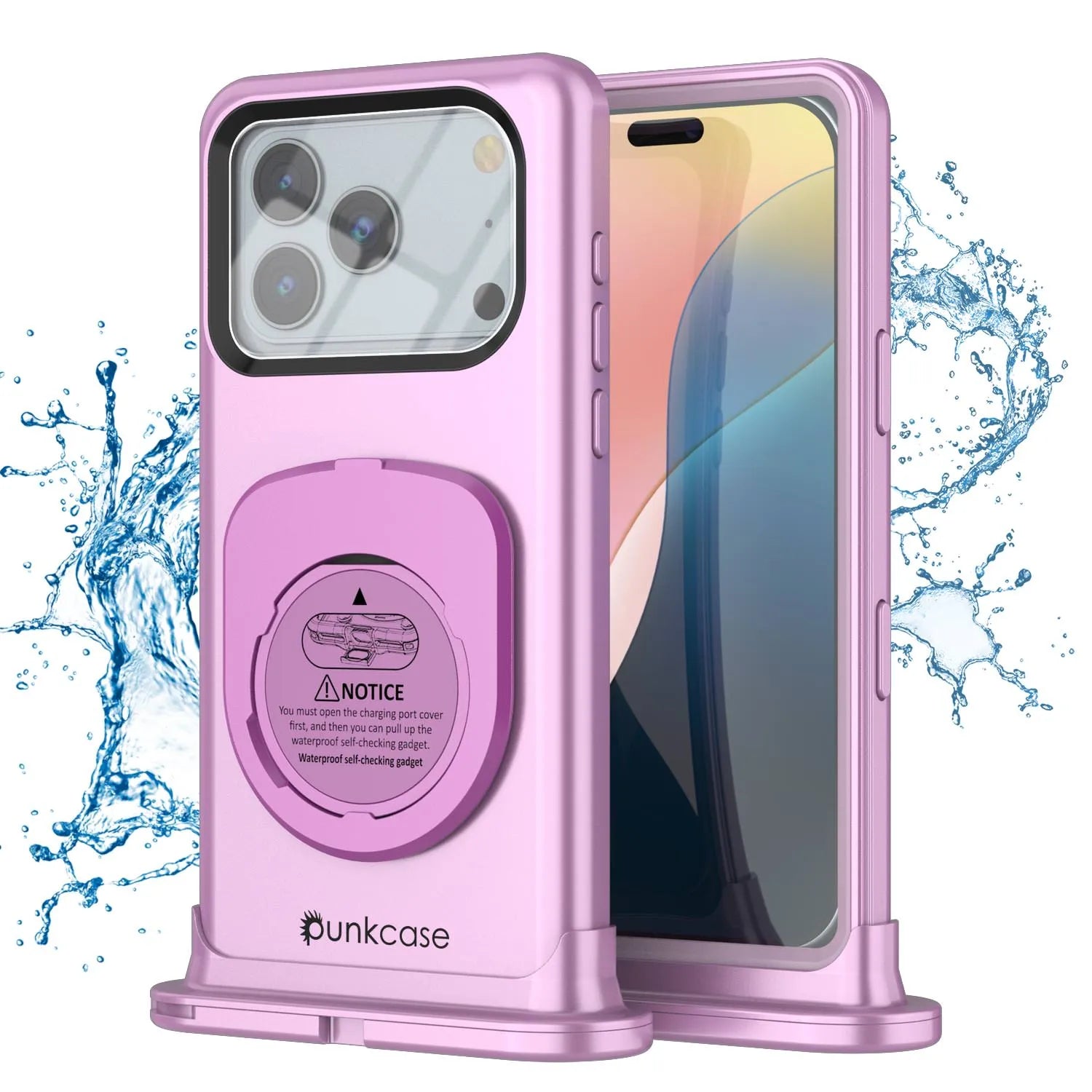 Punkcase Universal 2.0 Waterproof Phone Case for 6.7–6.9" [Pink]