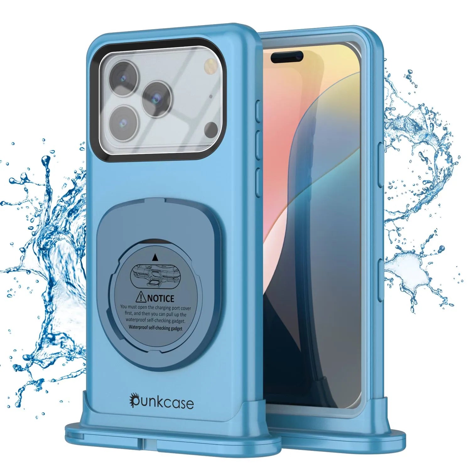 Punkcase Universal 2.0 Waterproof Phone Case for 6.7–6.9" [Blue]
