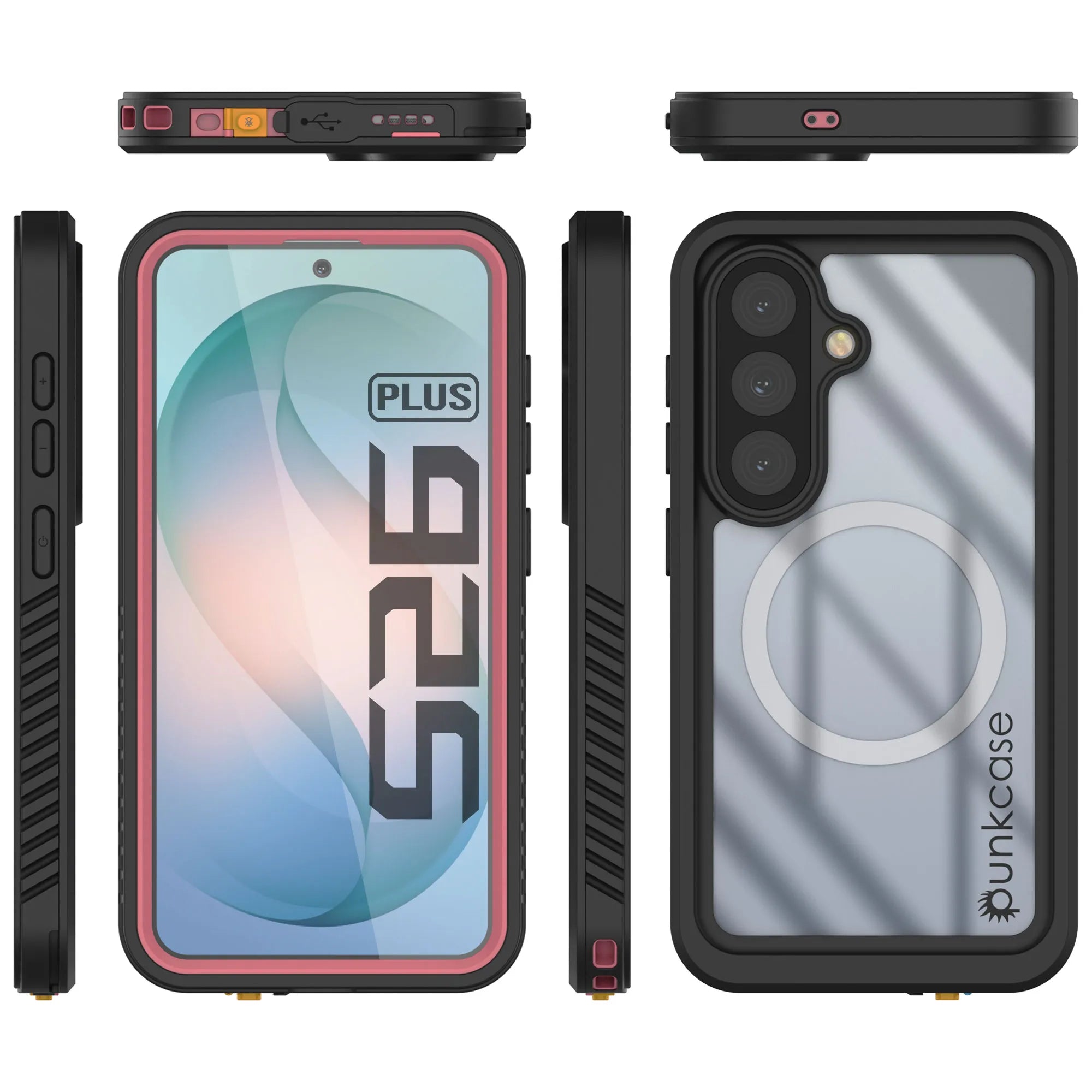 Galaxy S26 Plus Waterproof Case, Punkcase [Extreme Mag Series] Armor Cover W/ Built In Screen Protector [Pink]