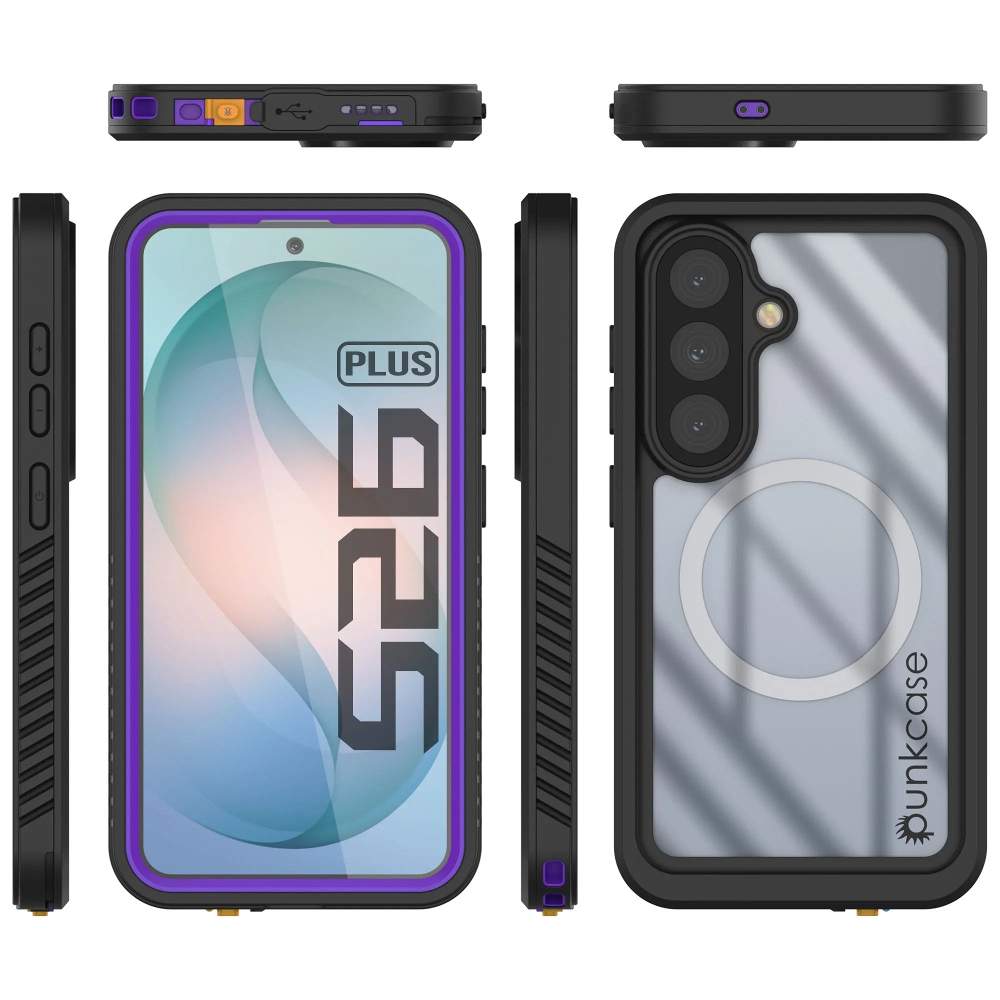 Galaxy S26 Plus Waterproof Case, Punkcase [Extreme Mag Series] Armor Cover W/ Built In Screen Protector [Purple]