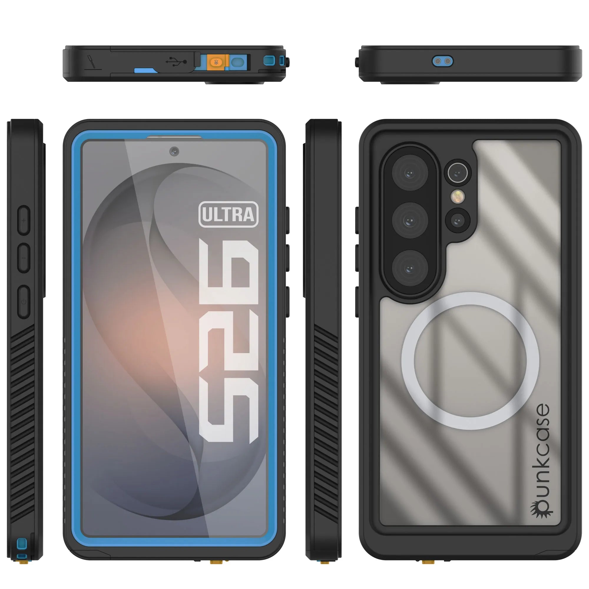 Galaxy S26 Ultra Waterproof Case, Punkcase [Extreme Mag Series] Armor Cover W/ Built In Screen Protector [Blue]