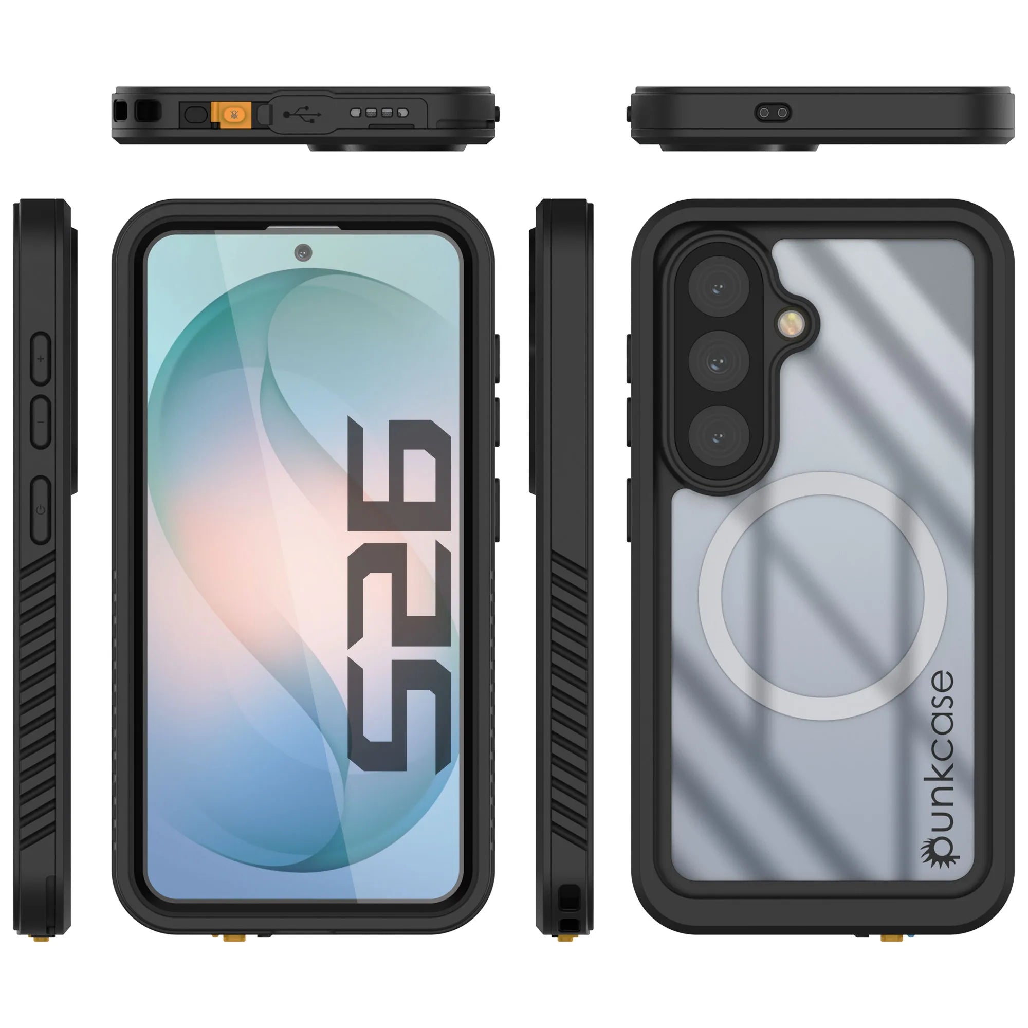 Galaxy S26 Waterproof Case, Punkcase [Extreme Mag Series] Armor Cover W/ Built In Screen Protector [Black]