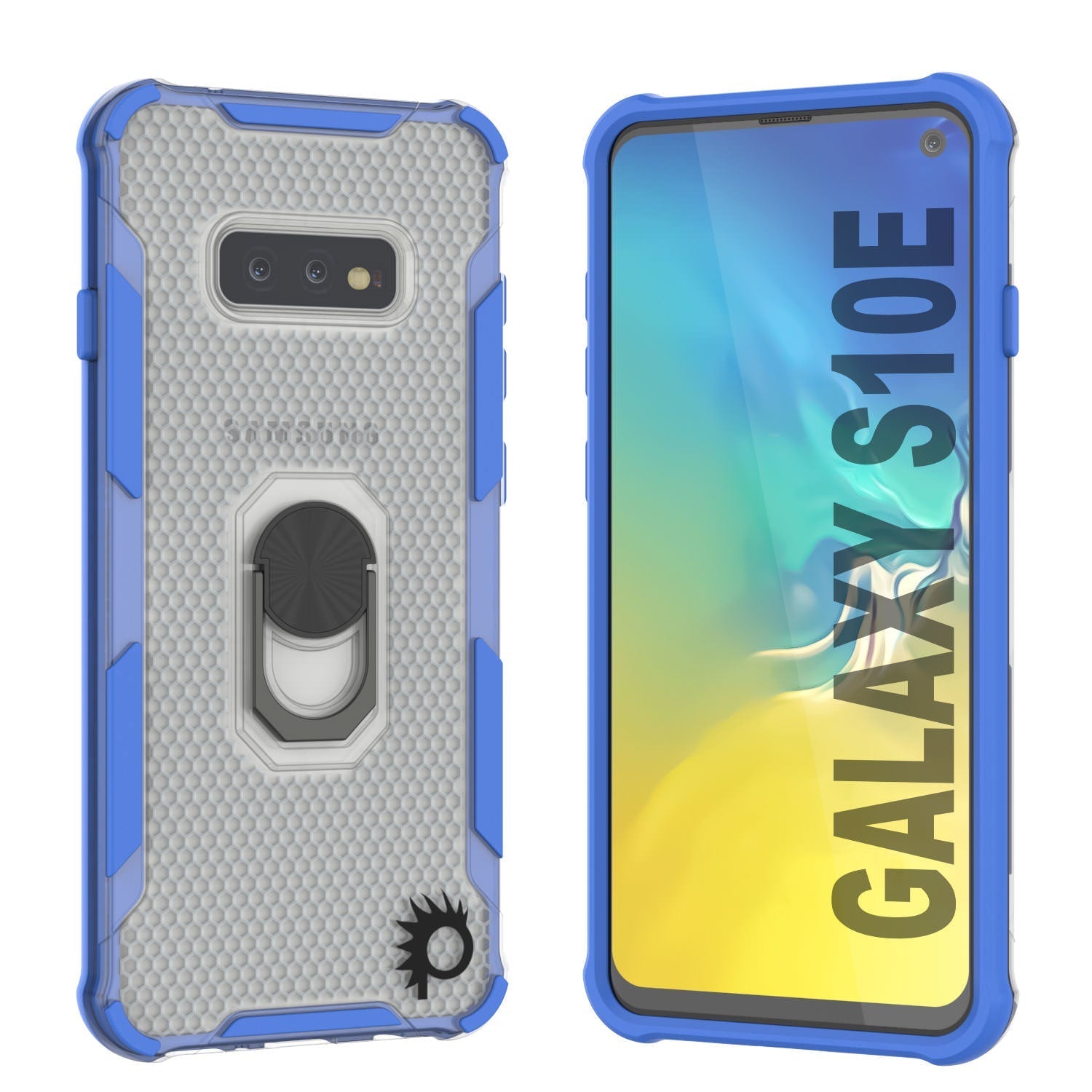 Punkcase Galaxy S10e Case [Magnetix 2.0 Series] Clear Protective TPU Cover W/Kickstand [Grey]