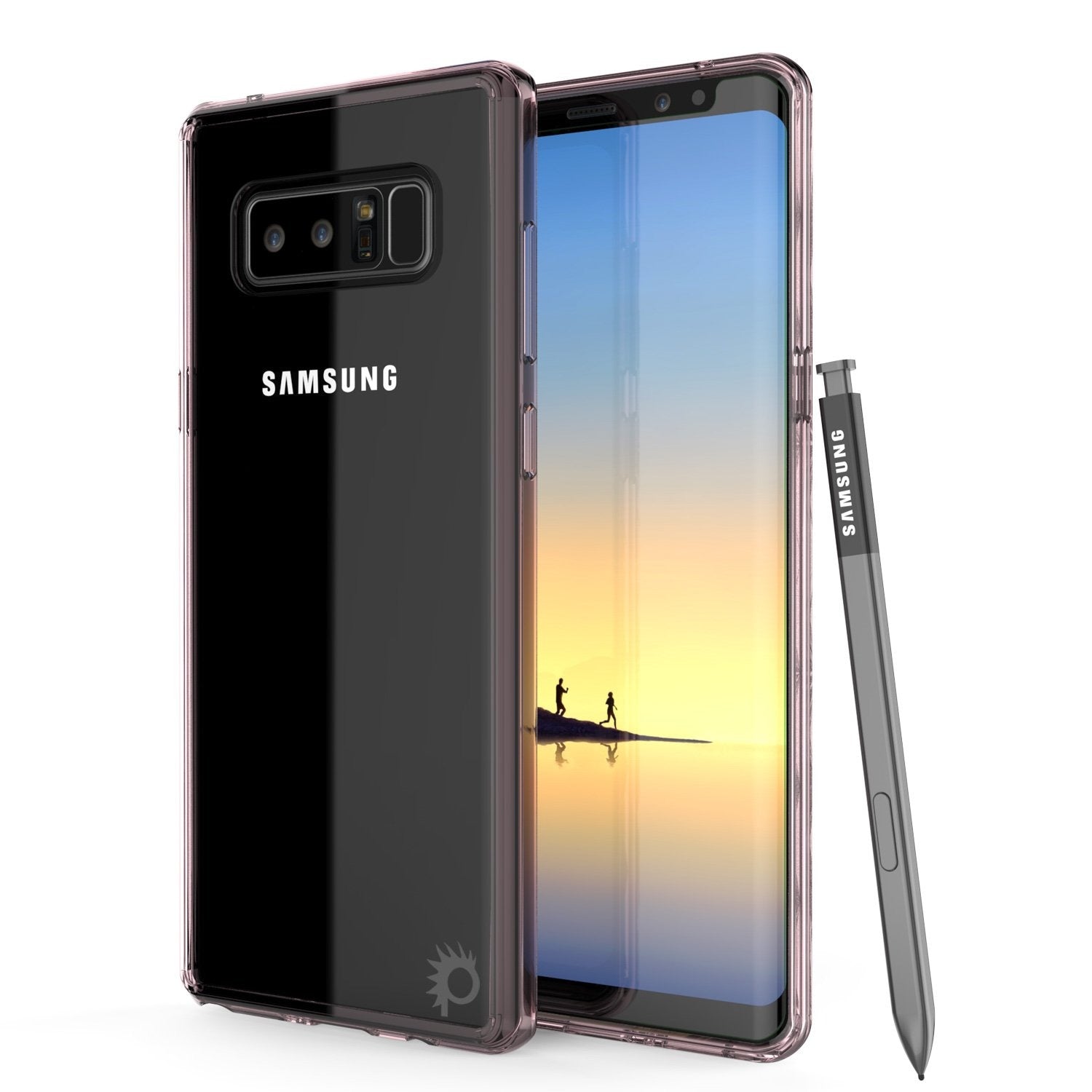 Galaxy Note 8 Case, PUNKcase [LUCID 2.0 Series] [Slim Fit] Armor Cover w/Integrated Anti-Shock System & PUNKSHIELD Screen Protector [White]