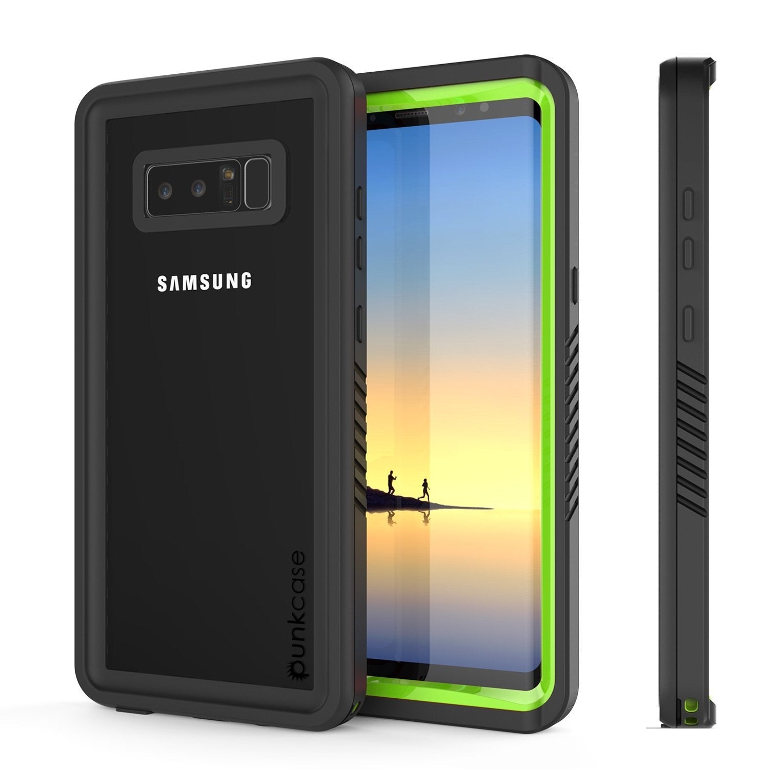 Galaxy Note 8 Case, Punkcase [Extreme Series] [Slim Fit] [IP68 Certified] [Shockproof] Armor Cover W/ Built In Screen Protector [Red]