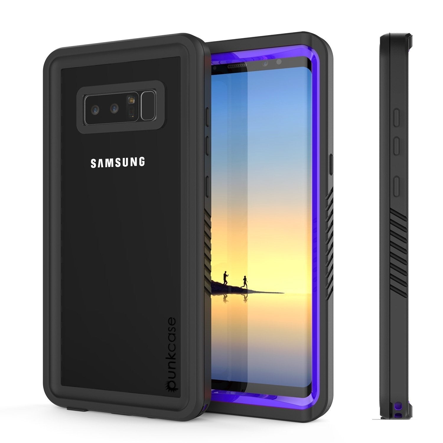 Galaxy Note 8 Case, Punkcase [Extreme Series] [Slim Fit] [IP68 Certified] [Shockproof] Armor Cover W/ Built In Screen Protector [White]