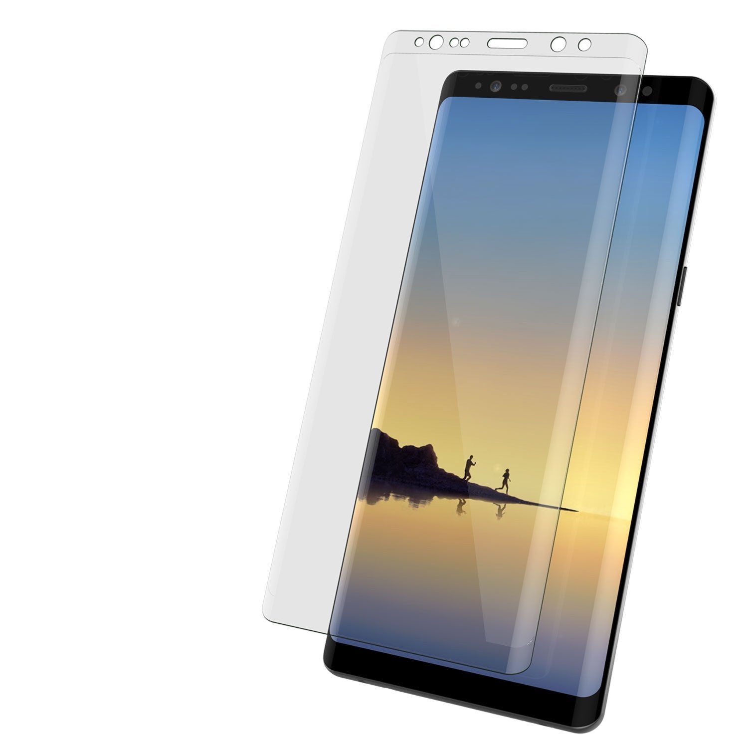 Galaxy Note 9 White Punkcase Glass SHIELD Tempered Glass Screen Protector 0.33mm Thick 9H Glass