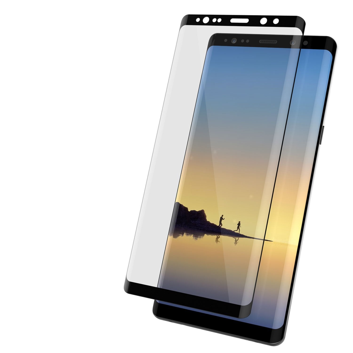 Galaxy Note 9 White Punkcase Glass SHIELD Tempered Glass Screen Protector 0.33mm Thick 9H Glass