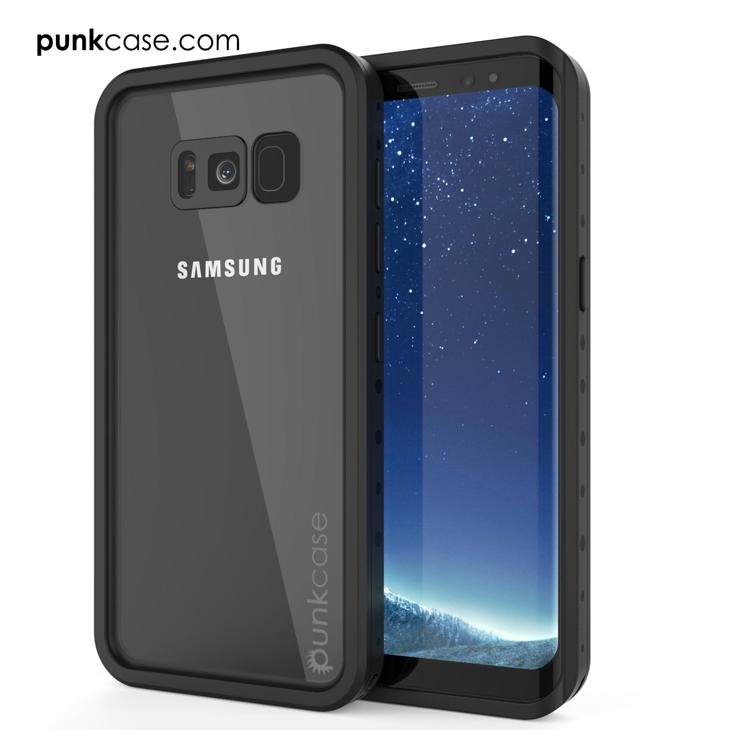 Galaxy S8 Waterproof Case PunkCase StudStar Pink Thin 6.6ft Underwater IP68 Shock/Snow Proof