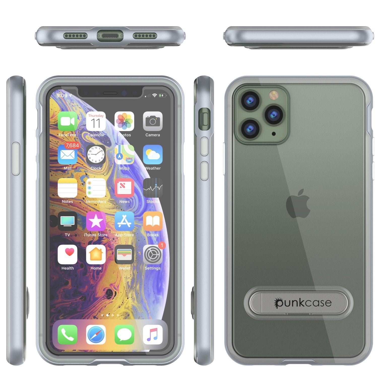 iPhone 12 Pro Max Case, PUNKcase [LUCID 3.0 Series] [Slim Fit] Protective Cover w/ Integrated Screen Protector [Black]