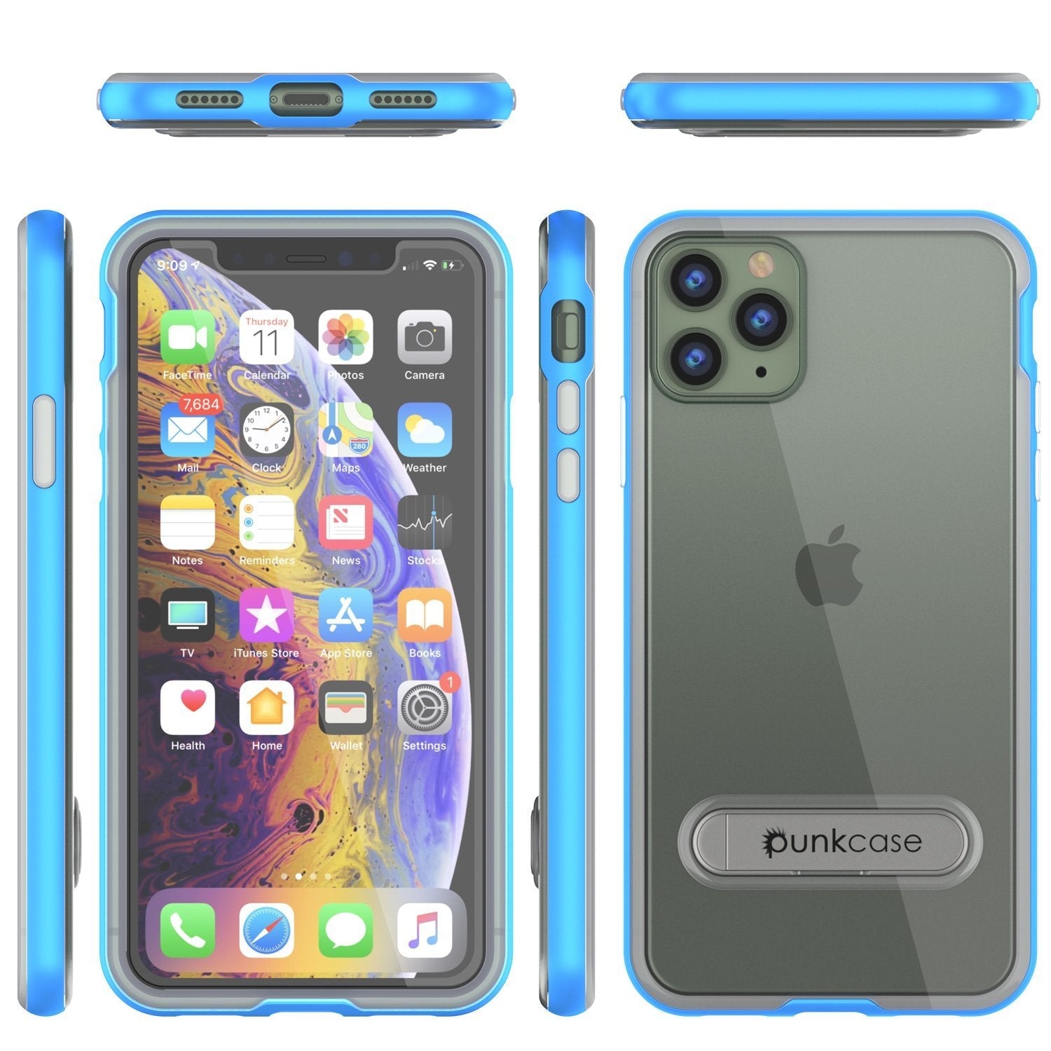 iPhone 12 Pro Max Case, PUNKcase [LUCID 3.0 Series] [Slim Fit] Protective Cover w/ Integrated Screen Protector [Black]