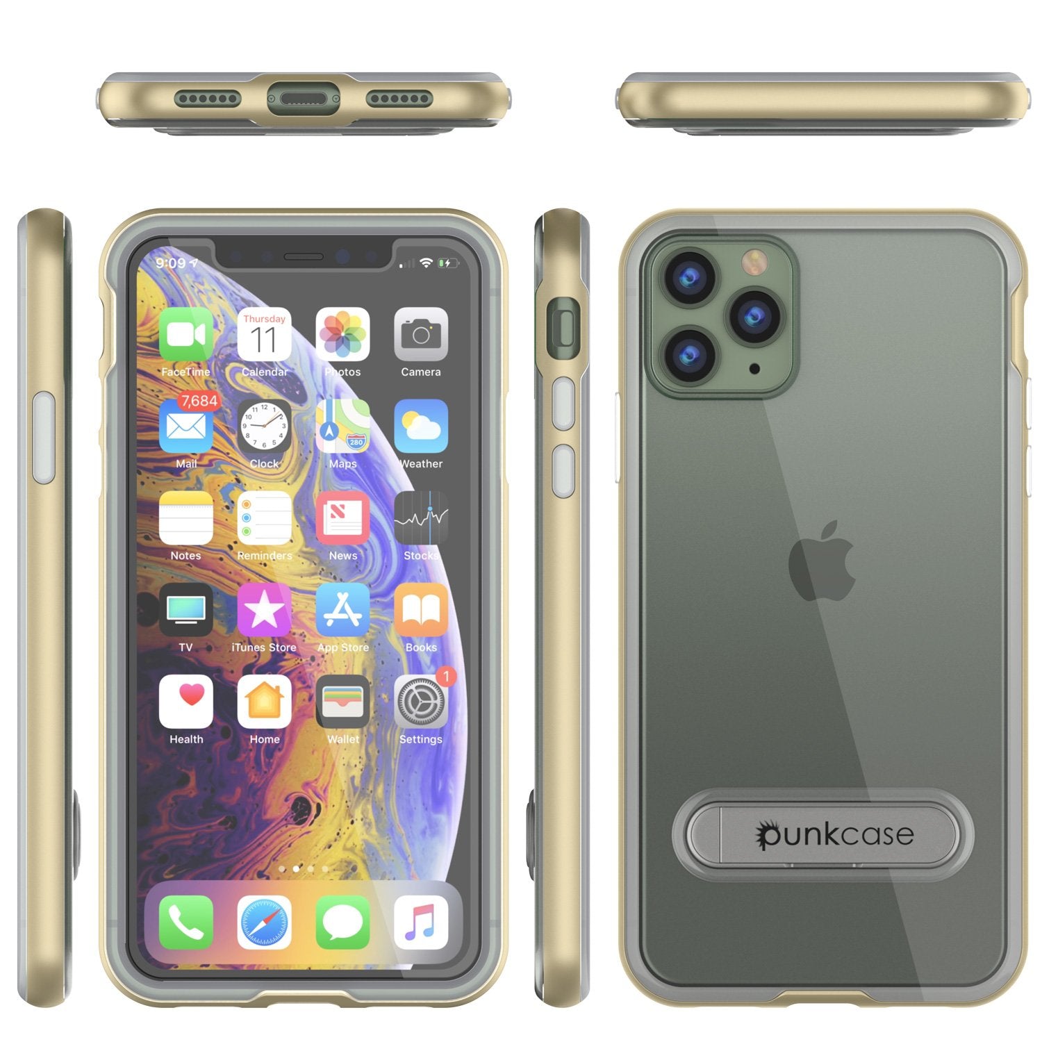 iPhone 12 Pro Max Case, PUNKcase [LUCID 3.0 Series] [Slim Fit] Protective Cover w/ Integrated Screen Protector [Black]
