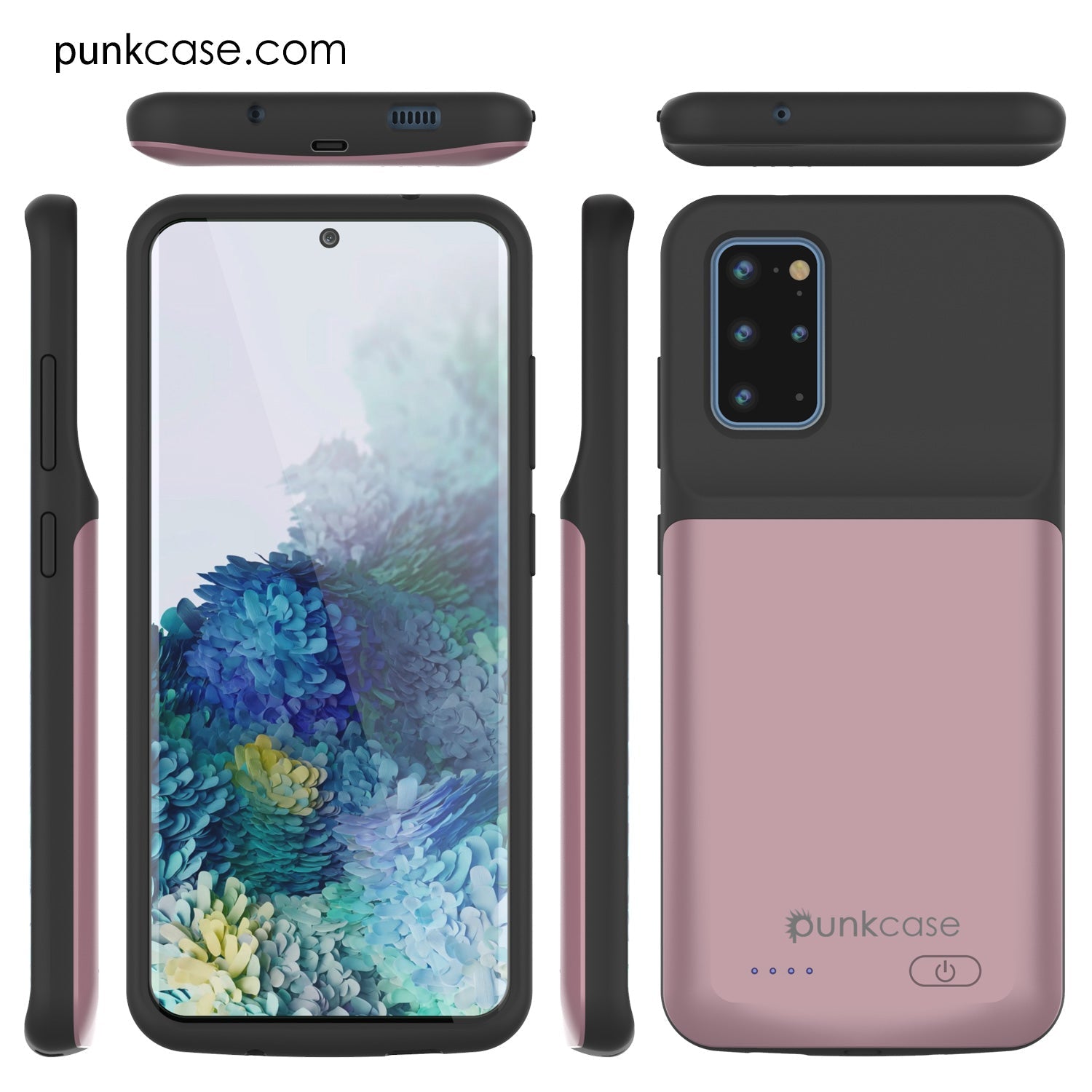 PunkJuice S20+ Plus Battery Case Rose - Fast Charging Power Juice Bank with 6000mAh