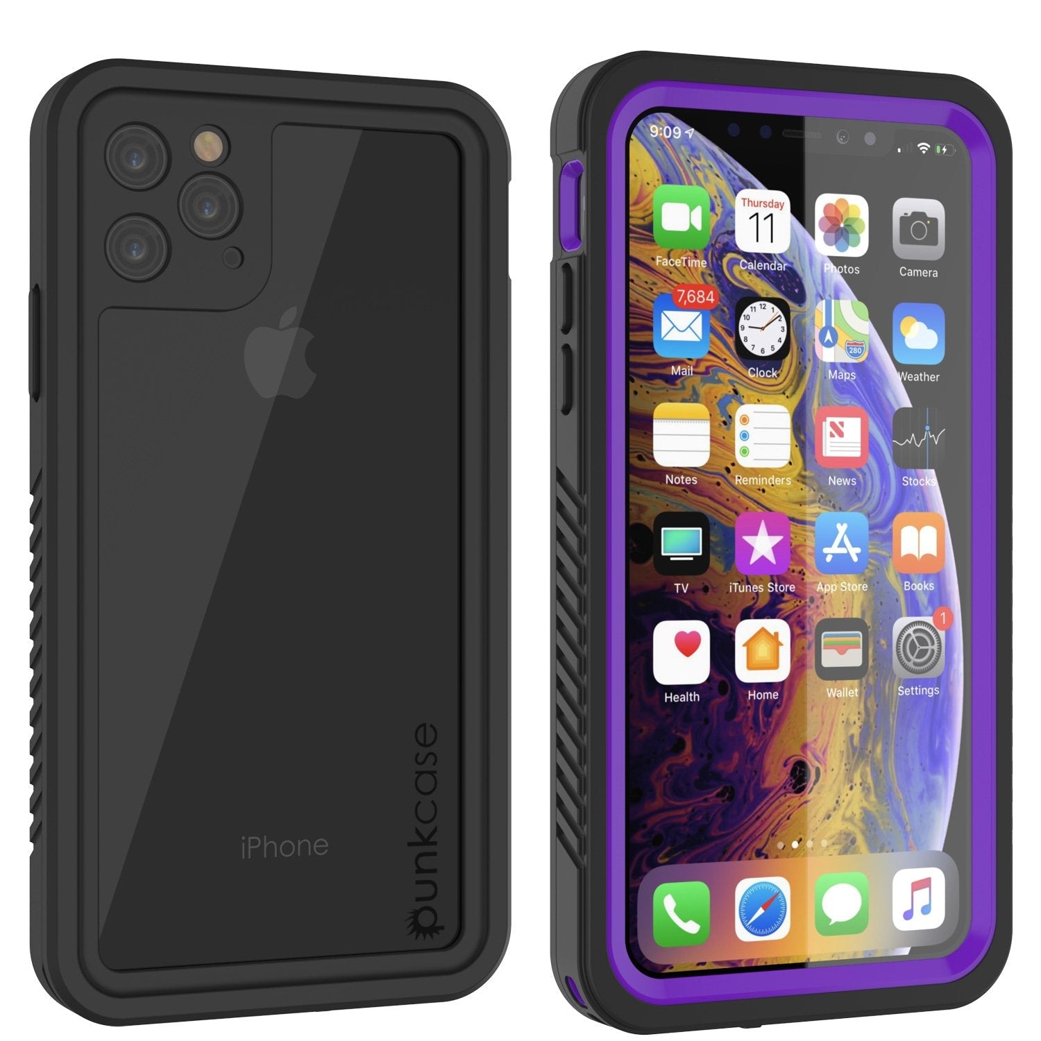 iPhone 11 Pro Max Waterproof Case, Punkcase [Extreme Series] Armor Cover W/ Built In Screen Protector [Light Green]