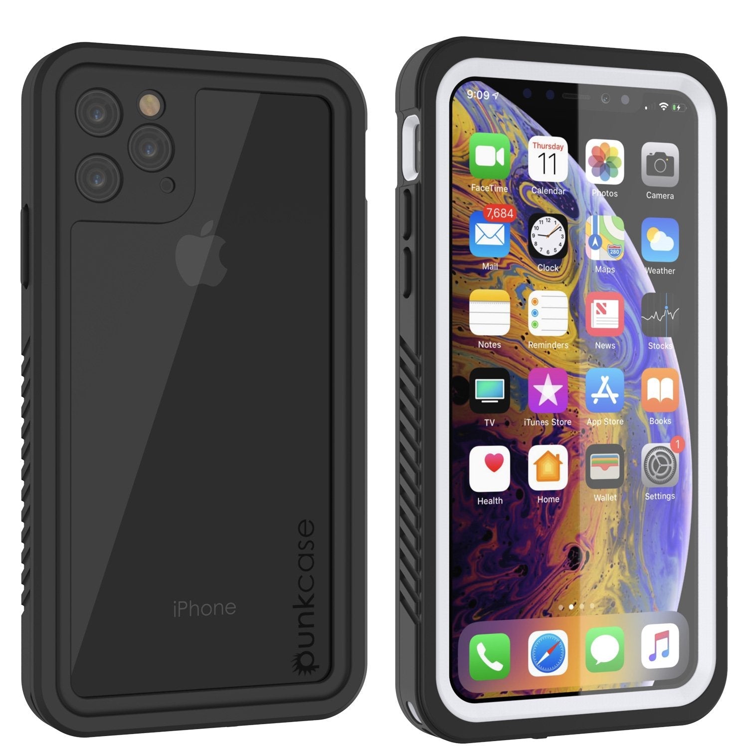 iPhone 11 Pro Max Waterproof Case, Punkcase [Extreme Series] Armor Cover W/ Built In Screen Protector [Light Green]