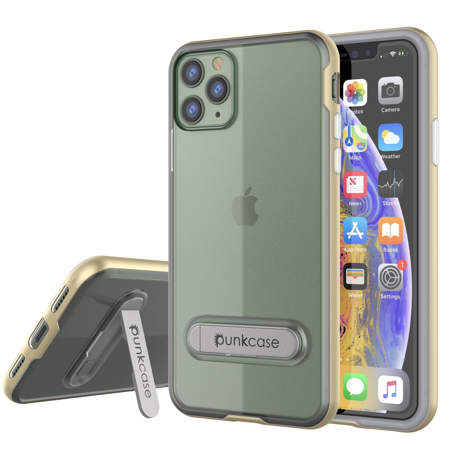 iPhone 12 Pro Case, PUNKcase [LUCID 3.0 Series] [Slim Fit] Protective Cover w/ Integrated Screen Protector [Black]