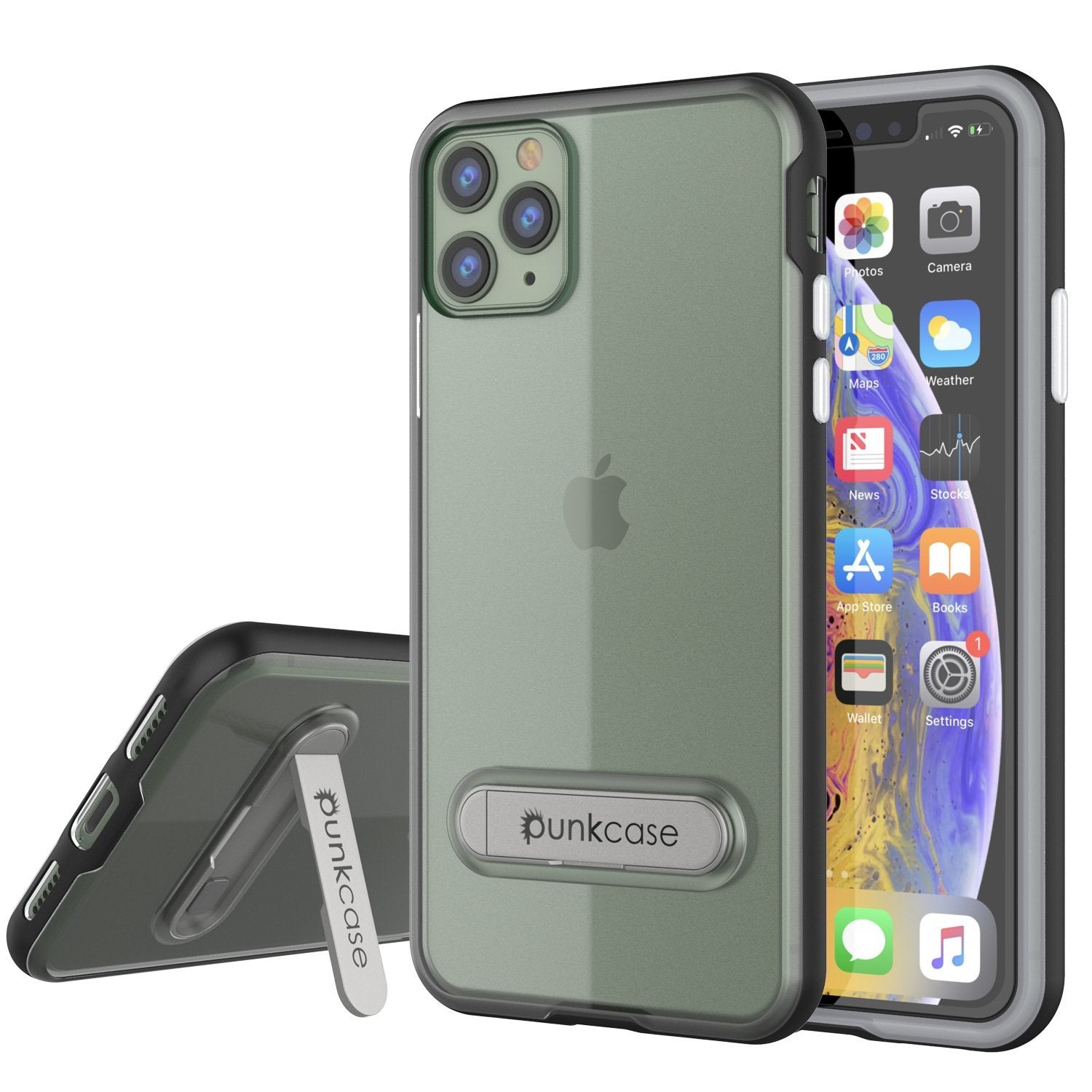 iPhone 12 Pro Case, PUNKcase [LUCID 3.0 Series] [Slim Fit] Protective Cover w/ Integrated Screen Protector [Red]