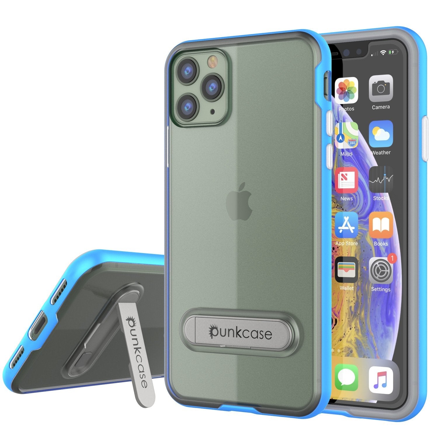 iPhone 12 Pro Case, PUNKcase [LUCID 3.0 Series] [Slim Fit] Protective Cover w/ Integrated Screen Protector [Black]