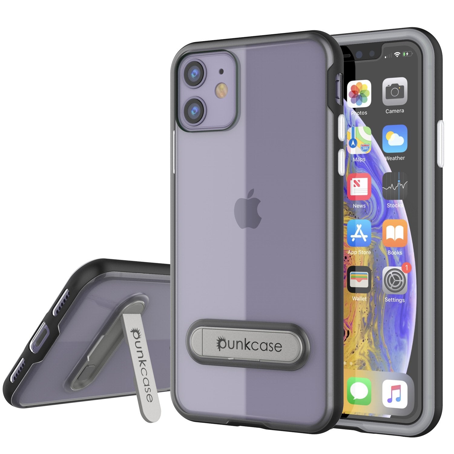 iPhone 12 Mini Case, PUNKcase [LUCID 3.0 Series] [Slim Fit] Protective Cover w/ Integrated Screen Protector [Red]