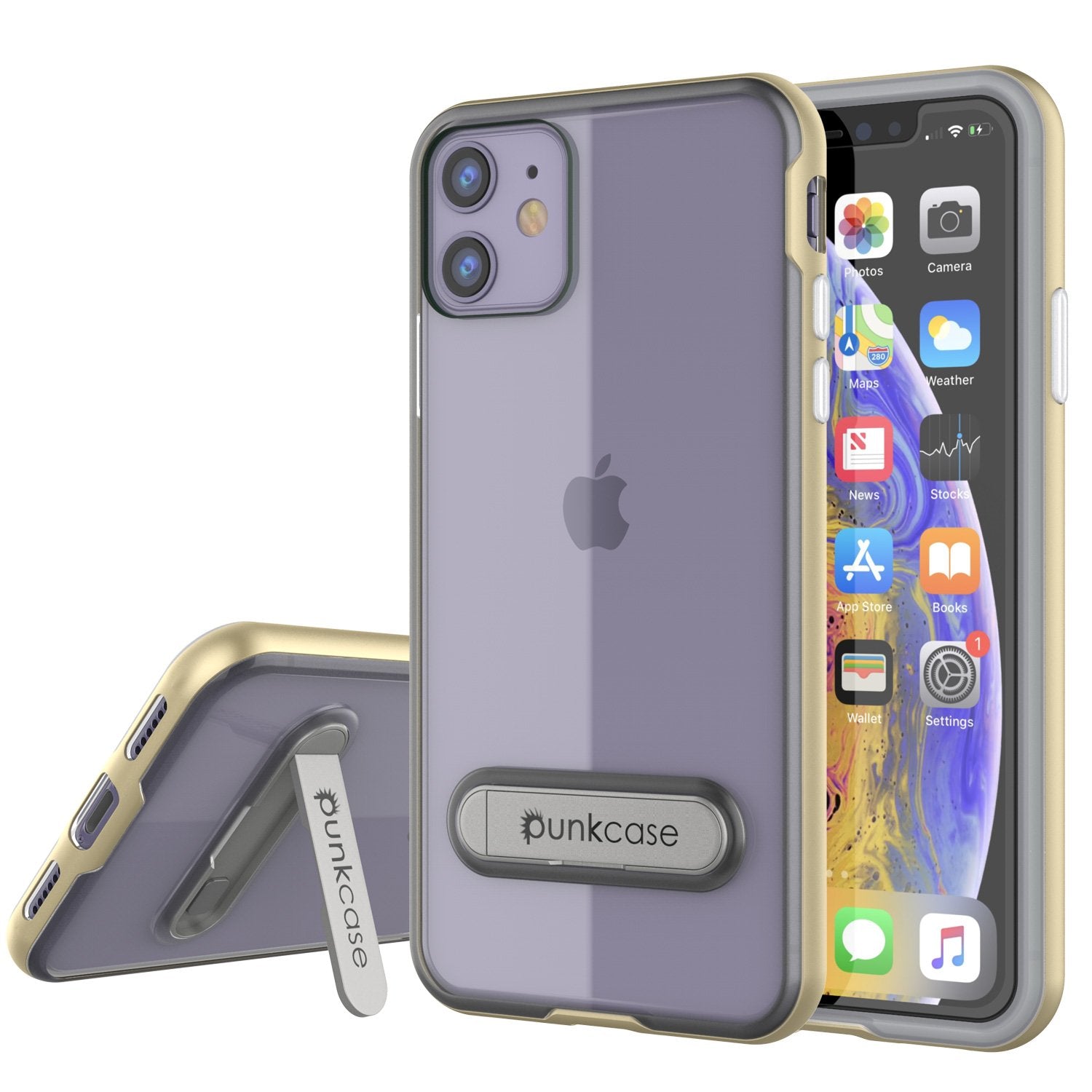 iPhone 12 Mini Case, PUNKcase [LUCID 3.0 Series] [Slim Fit] Protective Cover w/ Integrated Screen Protector [Grey]