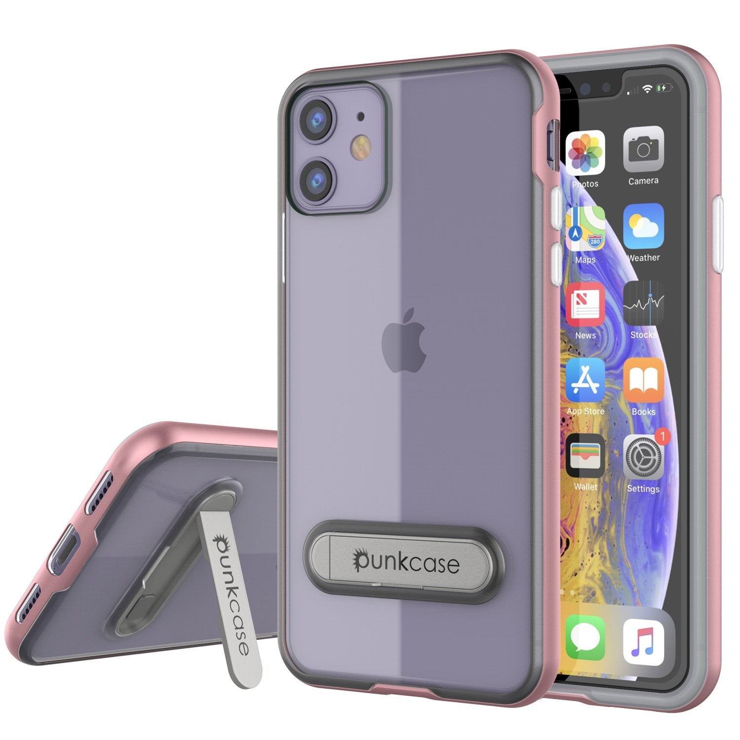iPhone 12 Case, PUNKcase [LUCID 3.0 Series] [Slim Fit] Protective Cover w/ Integrated Screen Protector [Gold]