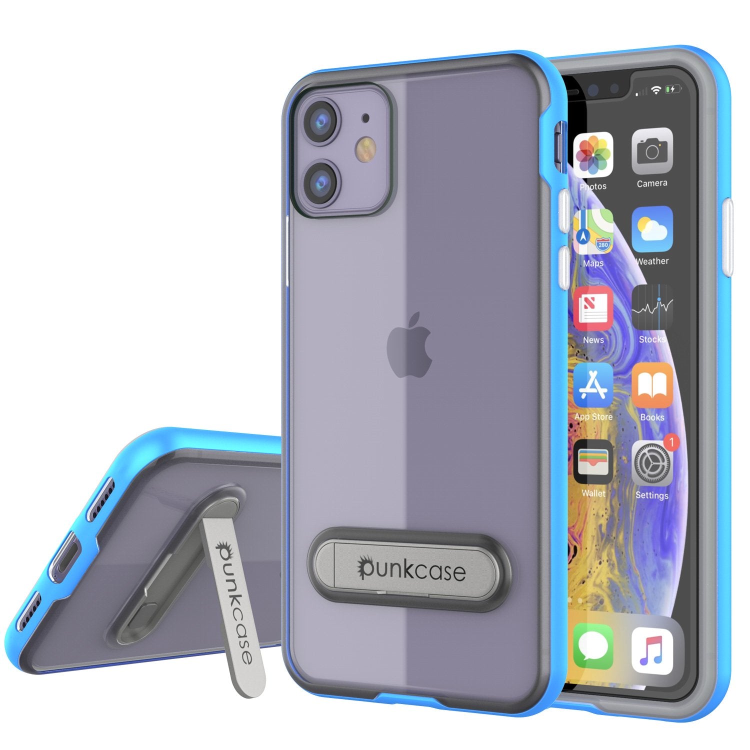iPhone 12 Case, PUNKcase [LUCID 3.0 Series] [Slim Fit] Protective Cover w/ Integrated Screen Protector [Grey]