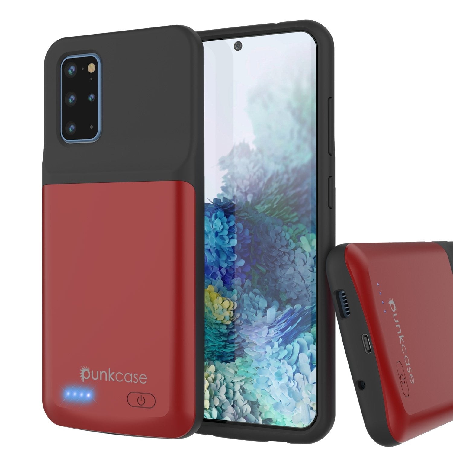 PunkJuice S20+ Plus Battery Case Patterned Black - Fast Charging Power Juice Bank with 6000mAh