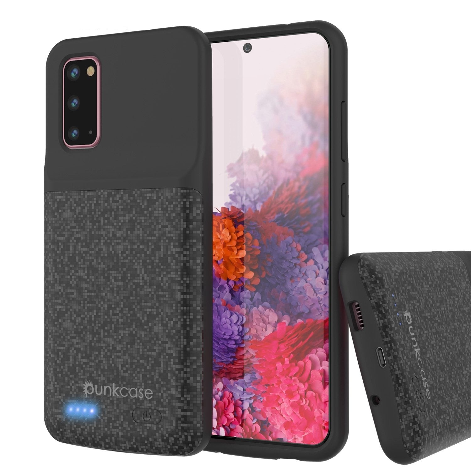 PunkJuice S20 Battery Case All Blue - Fast Charging Power Juice Bank with 4800mAh