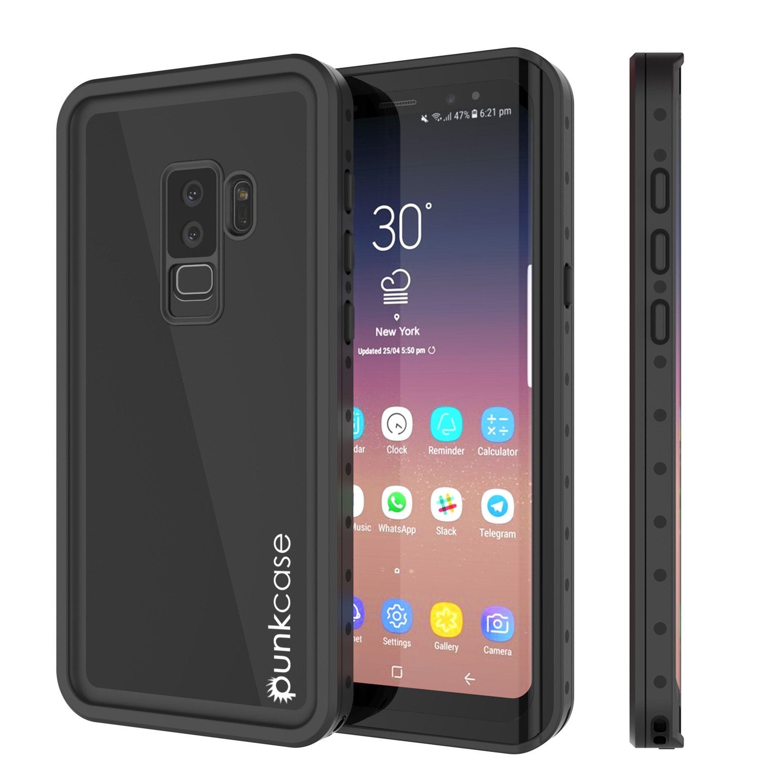 Galaxy S9 Plus Waterproof Case, Punkcase StudStar White Thin 6.6ft Underwater IP68 Shock/Snow Proof