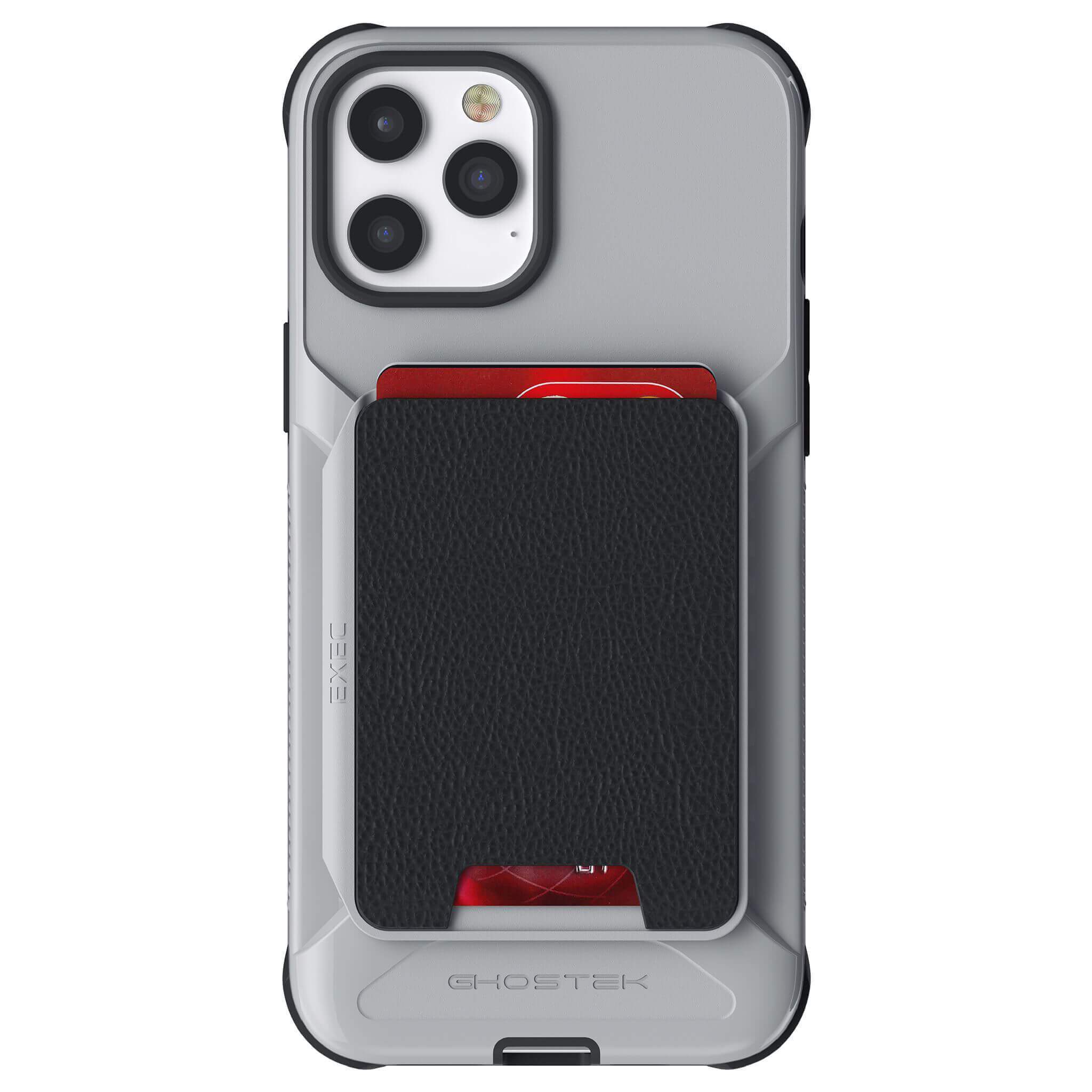 iPhone 12 Pro Max  - Magnetic Wallet Case with Card Holder [Black]