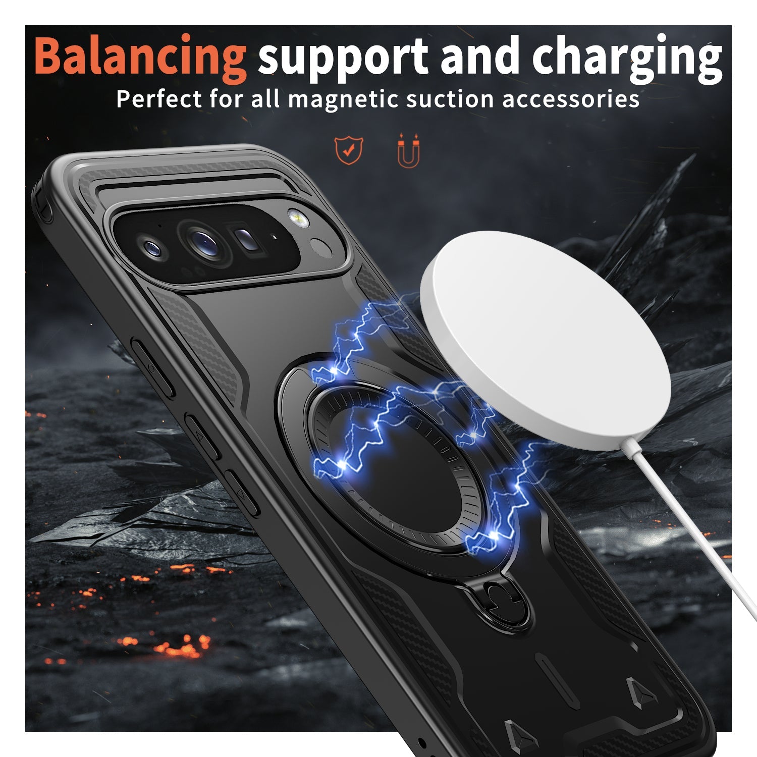 Google Pixel 10 Pro Case Magnetix 2.0 w/ Kickstand [Teal]