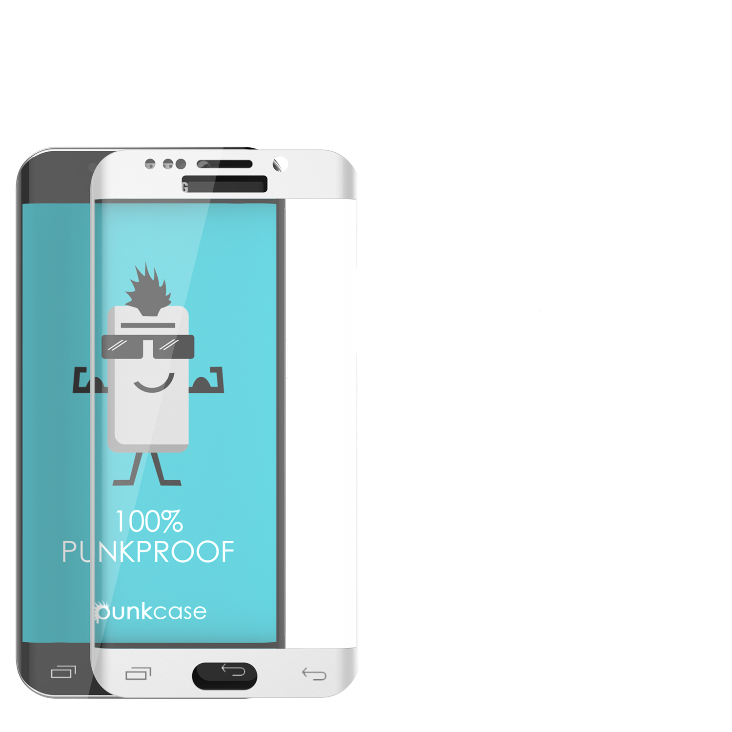 Galaxy S6 Edge Plus Black Punkcase Glass SHIELD Tempered Glass Screen Protector 0.33mm Thick 9H