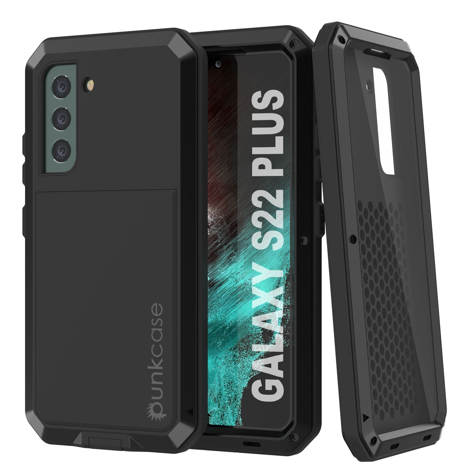 Galaxy S22+ Plus Metal Case, Heavy Duty Military Grade Rugged Armor Cover [Gold]