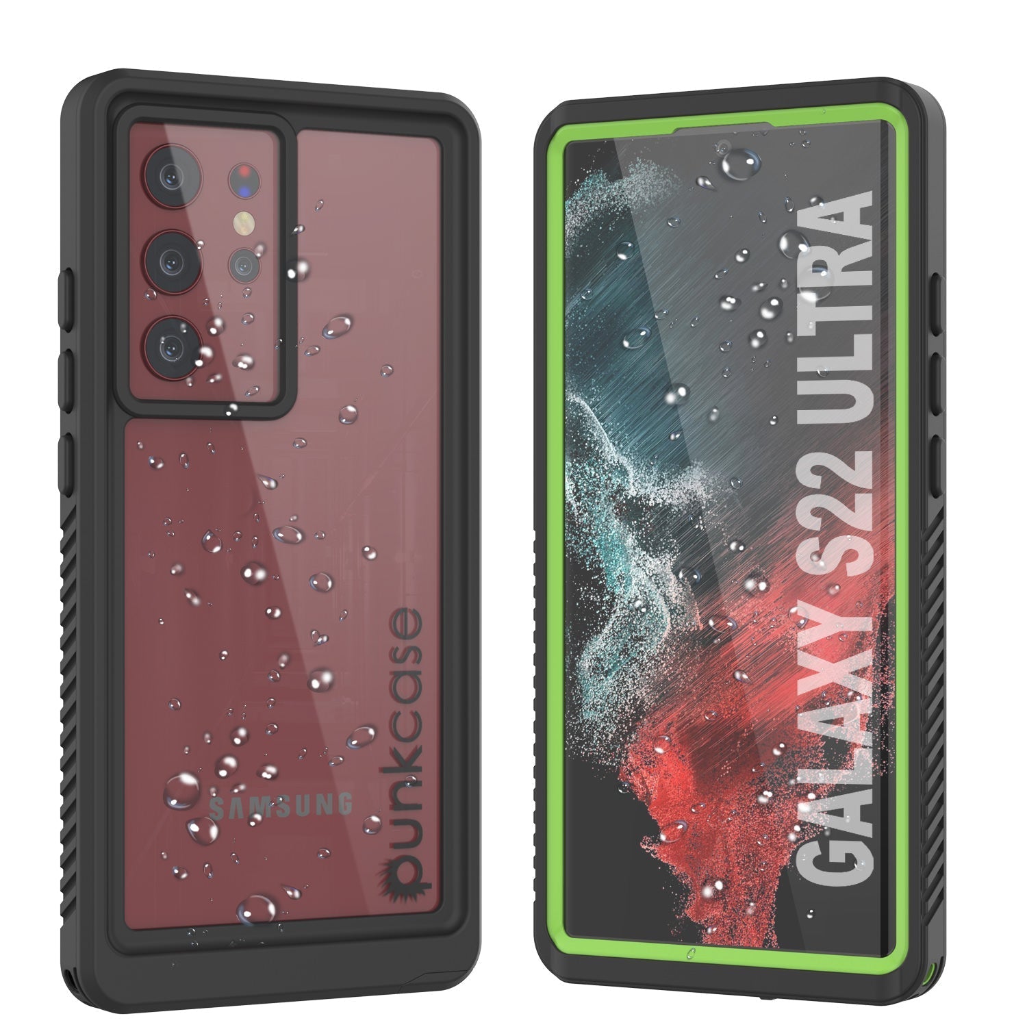 Galaxy S22 Ultra Water/ Shock/ Snowproof [Extreme Series] Slim Screen Protector Case [Red]
