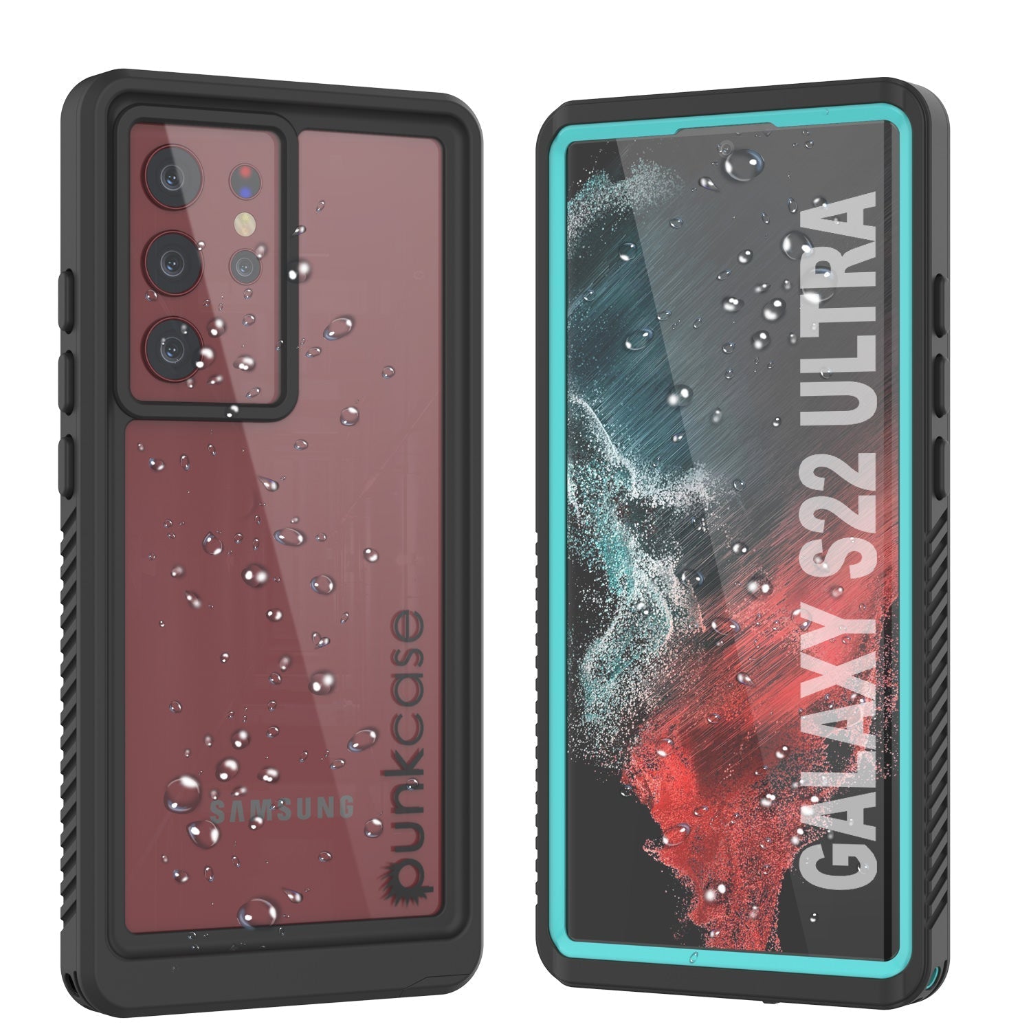 Galaxy S22 Ultra Water/ Shock/ Snow/ dirt proof [Extreme Series] Slim Case [Light Blue]