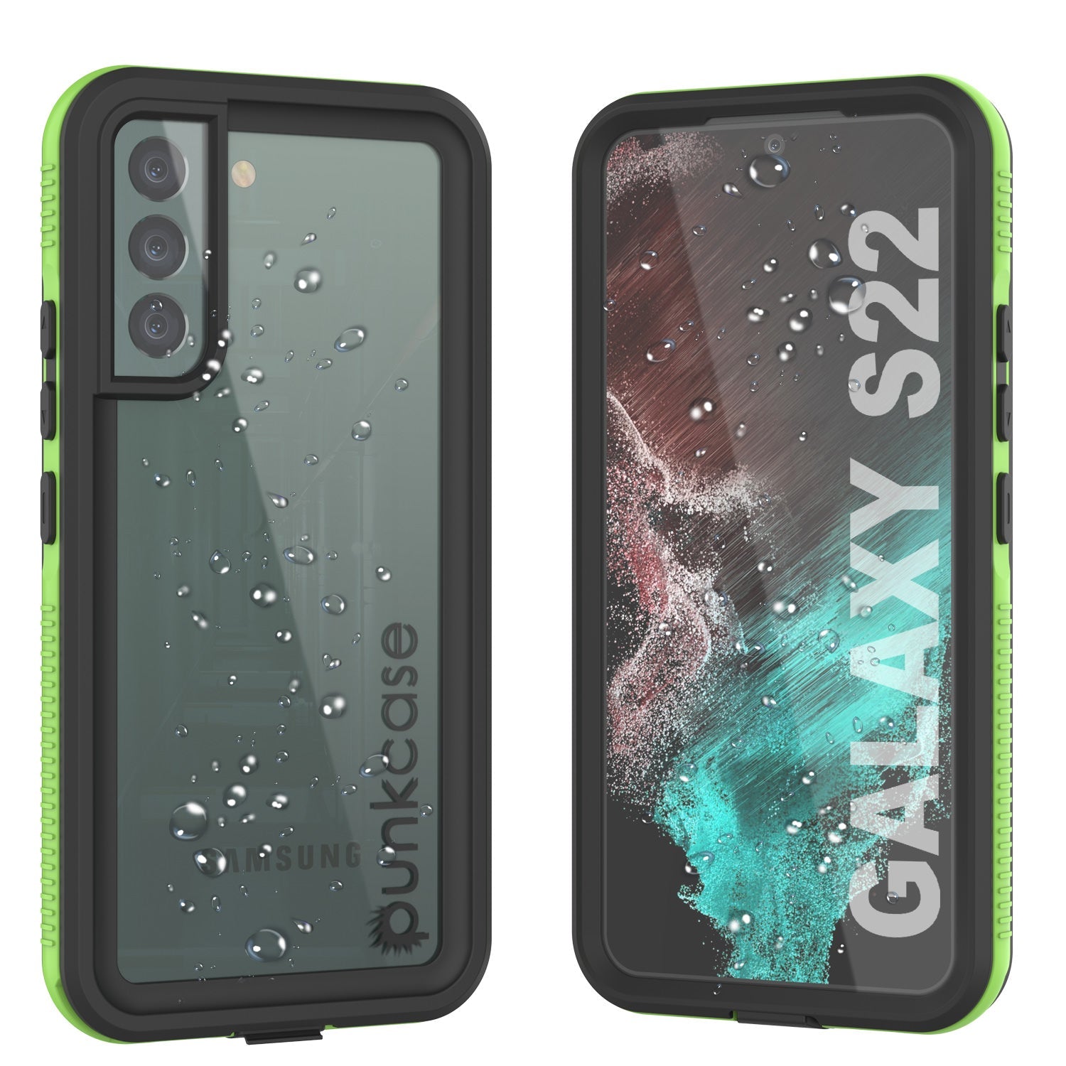 Galaxy S22 Waterproof Case PunkCase Ultimato Clear Thin 6.6ft Underwater IP68 Shock/Snow Proof [Clear]