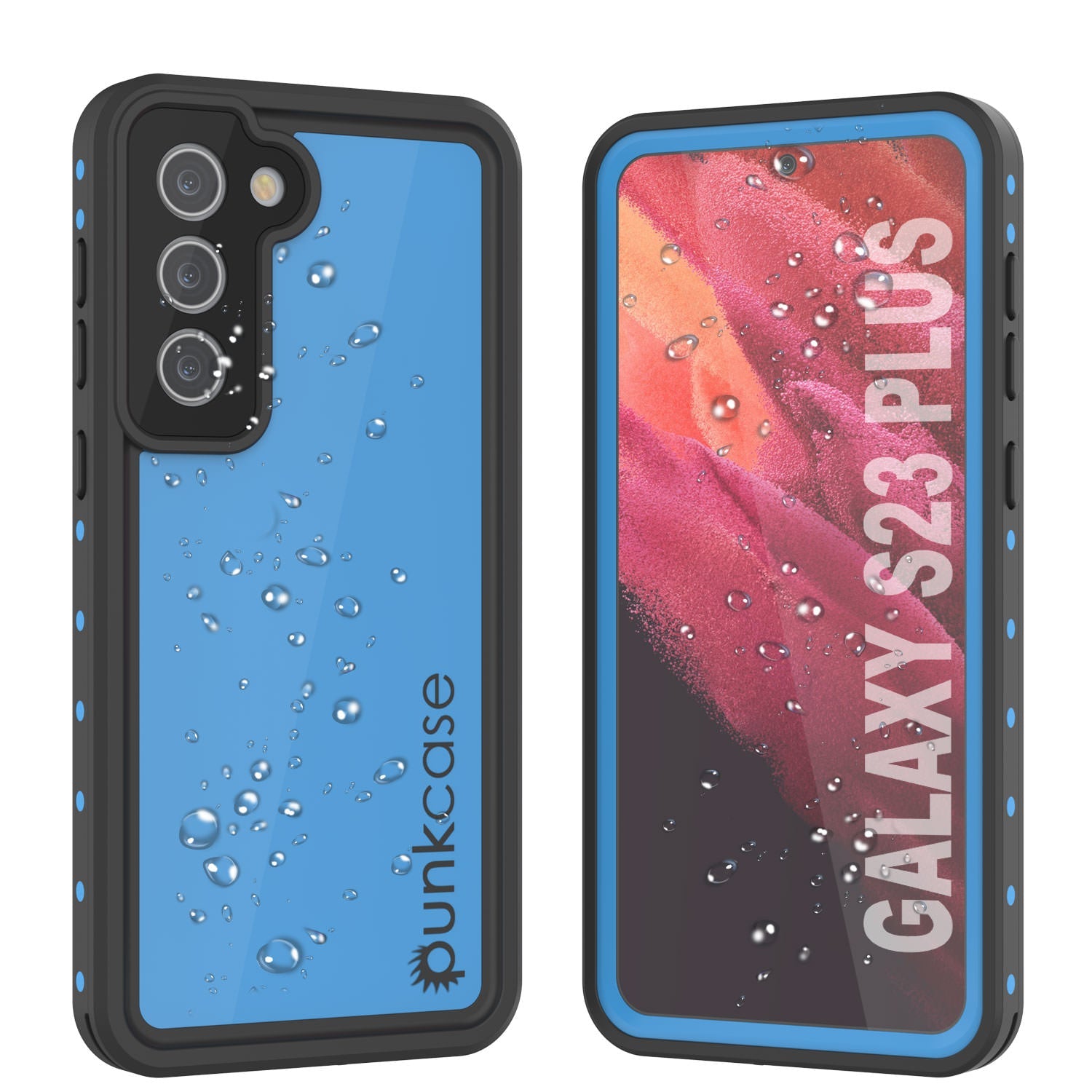 Galaxy S23+ Plus Waterproof Case PunkCase StudStar Teal Thin 6.6ft Underwater IP68 Shock/Snow Proof